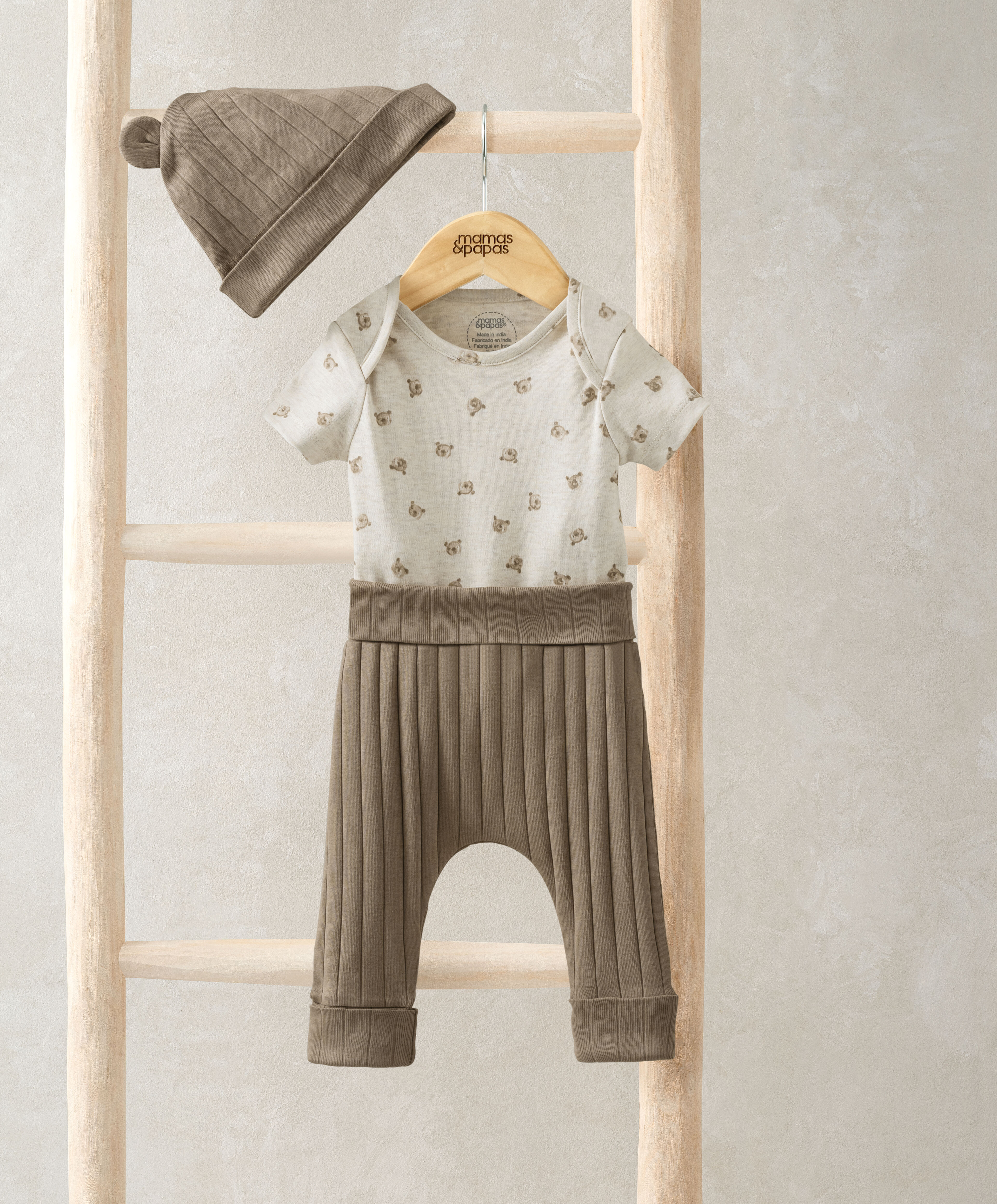 Teddy Bear Bodysuit Set (3 Piece Set) image number 1