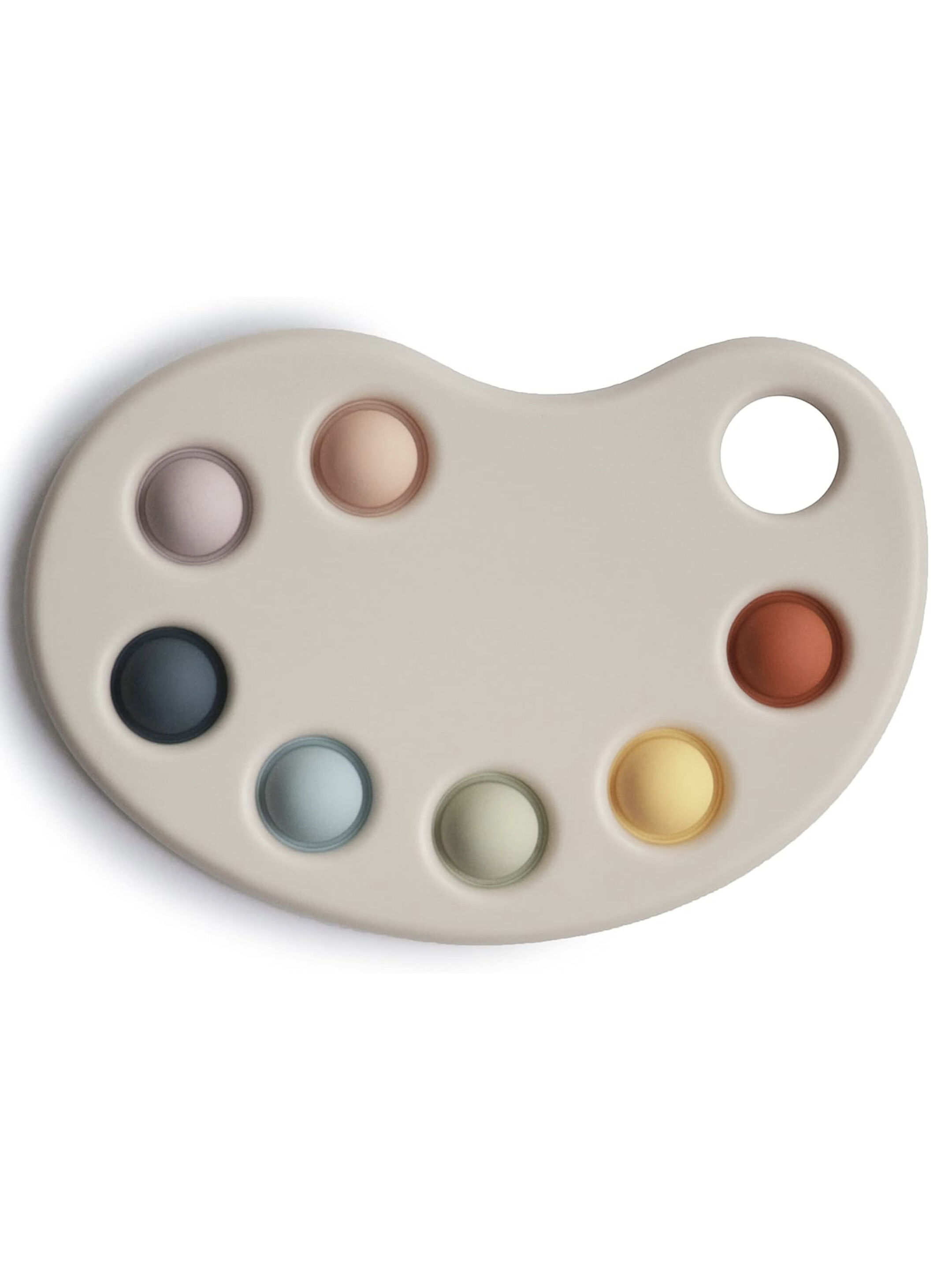 Mushie Paint Palette Press Toy (Multi) image number 1
