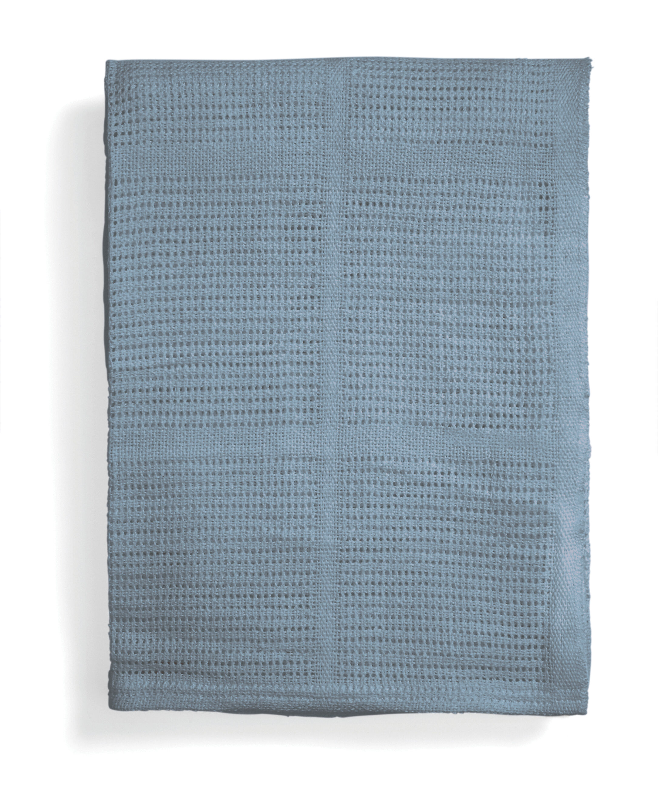 Cellular Cotton Blanket Large - Petrol Blue image number 3