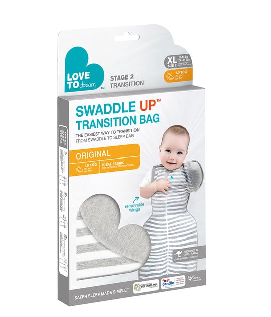 Buy Love To Dream Swaddle Up Transition Sleeping Bag Grey to