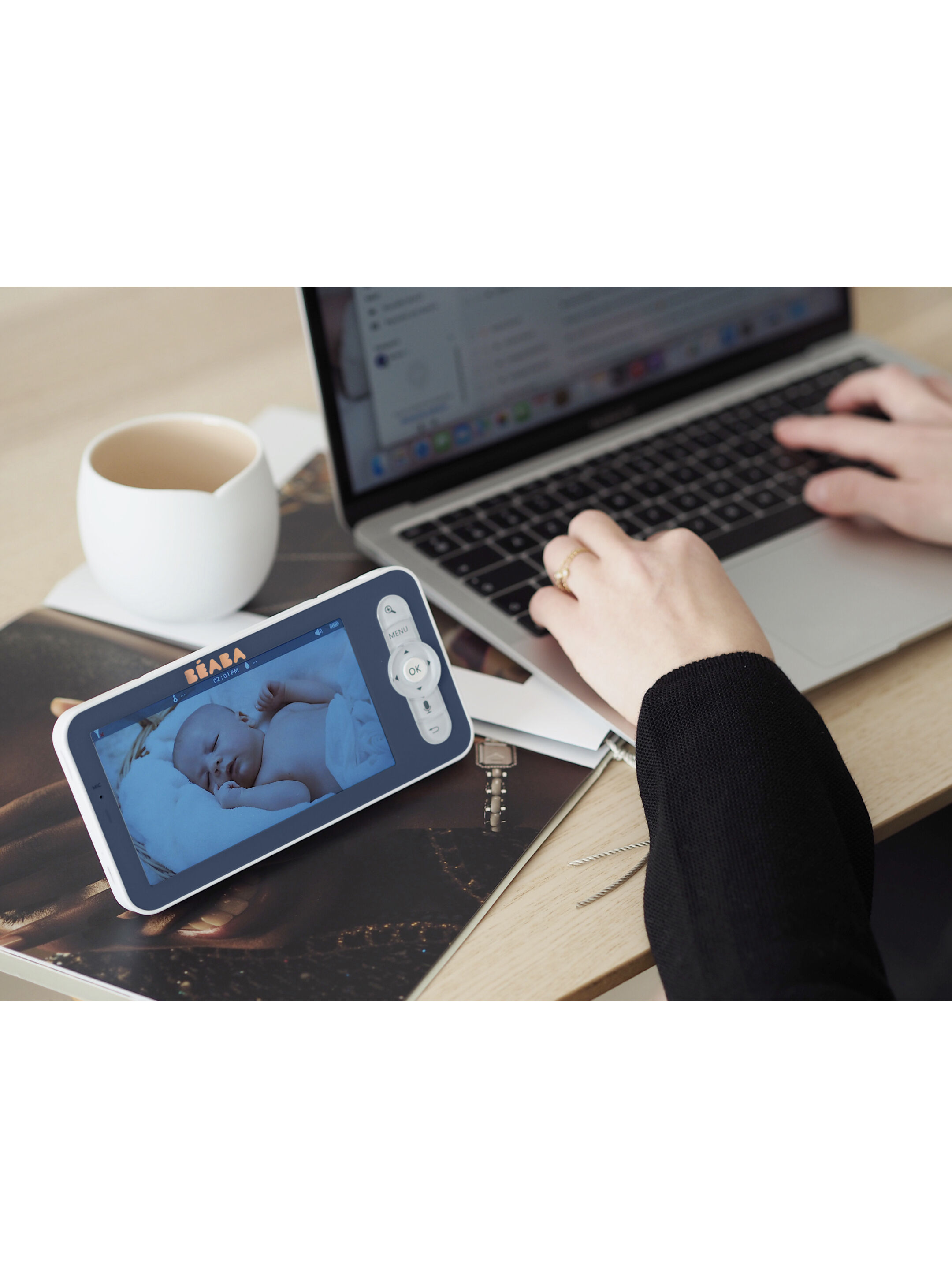 Beaba Video Baby Monitor Zen Premium - Night Blue image number 3