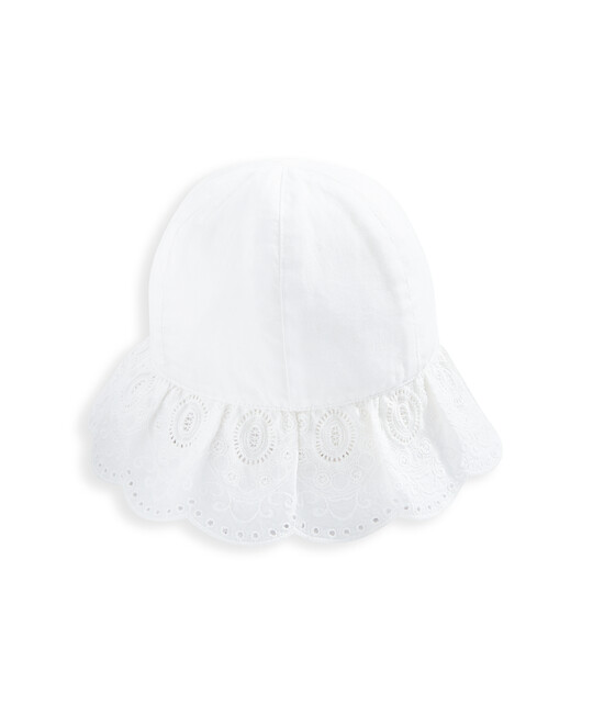Broderie Sun Hat - White image number 1