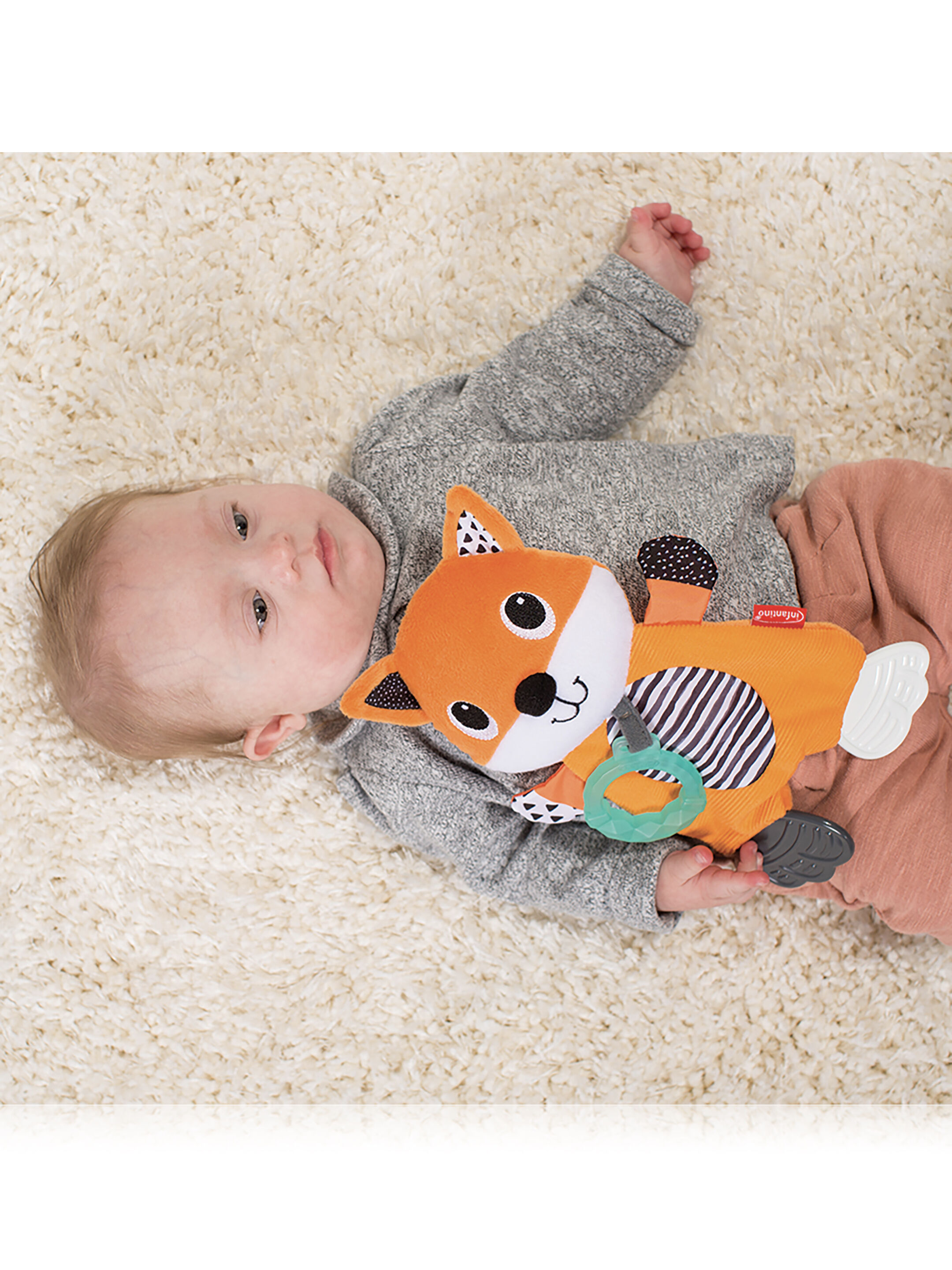 Infantino Cuddly Teether - Fox image number 3