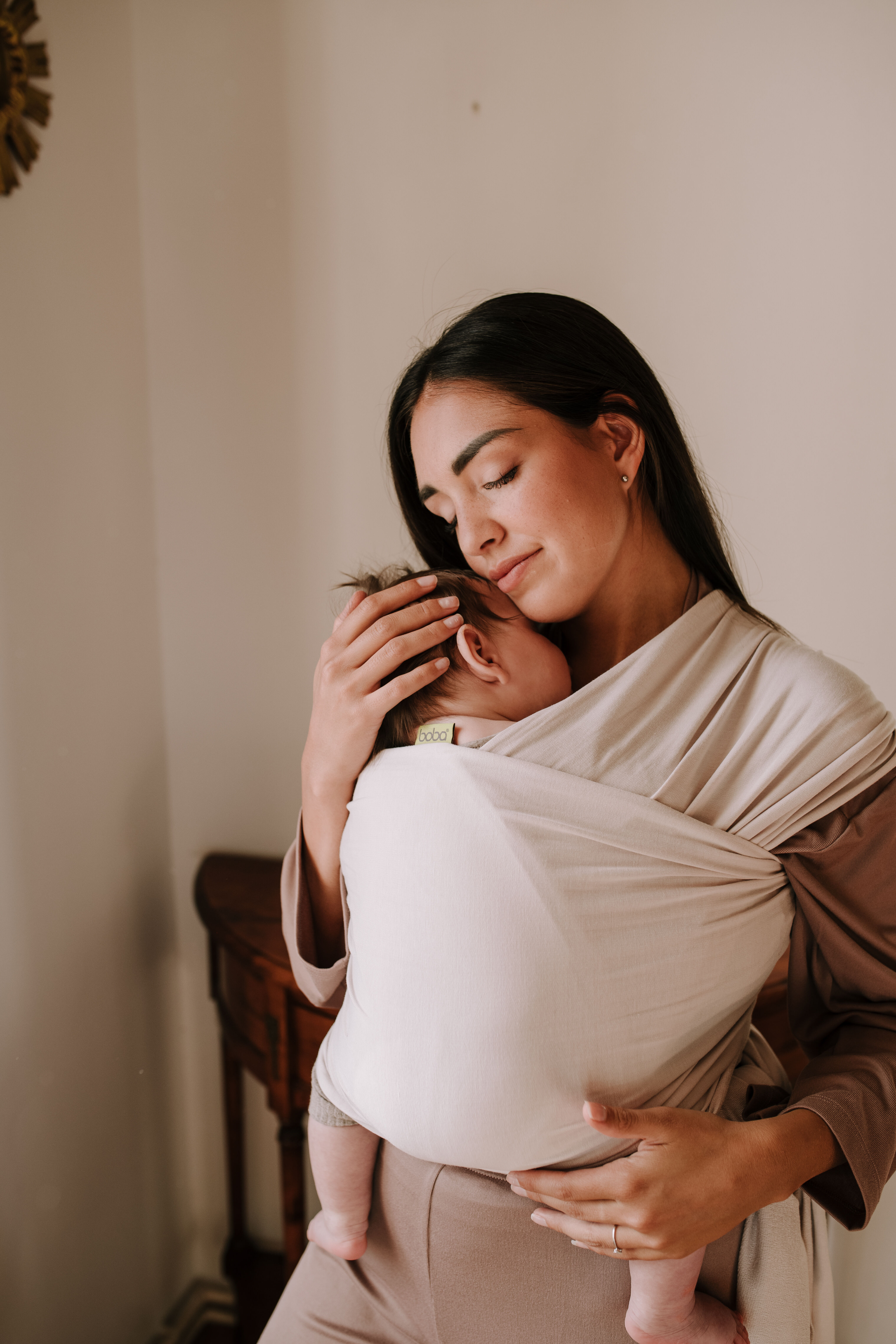 Boba Serenity Baby Wrap - Organic Stone image number 1