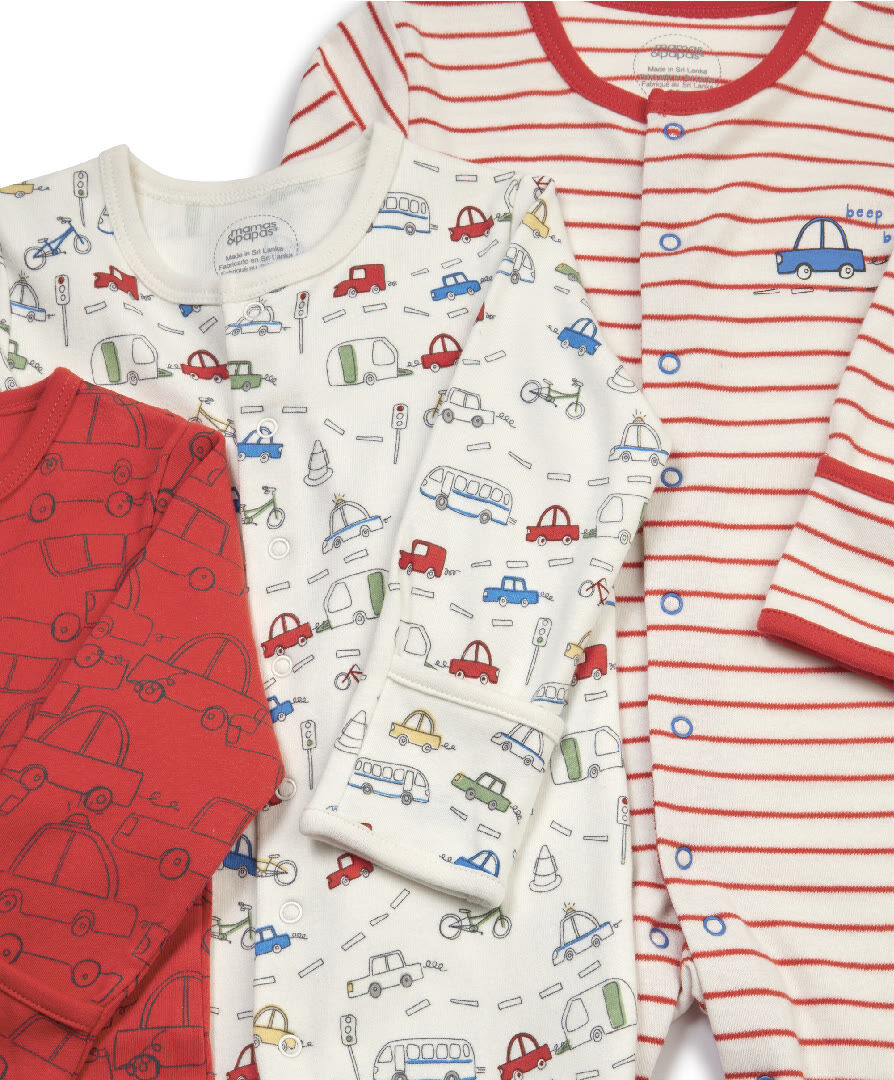 Transport Sleepsuits 3 Pack image number 2