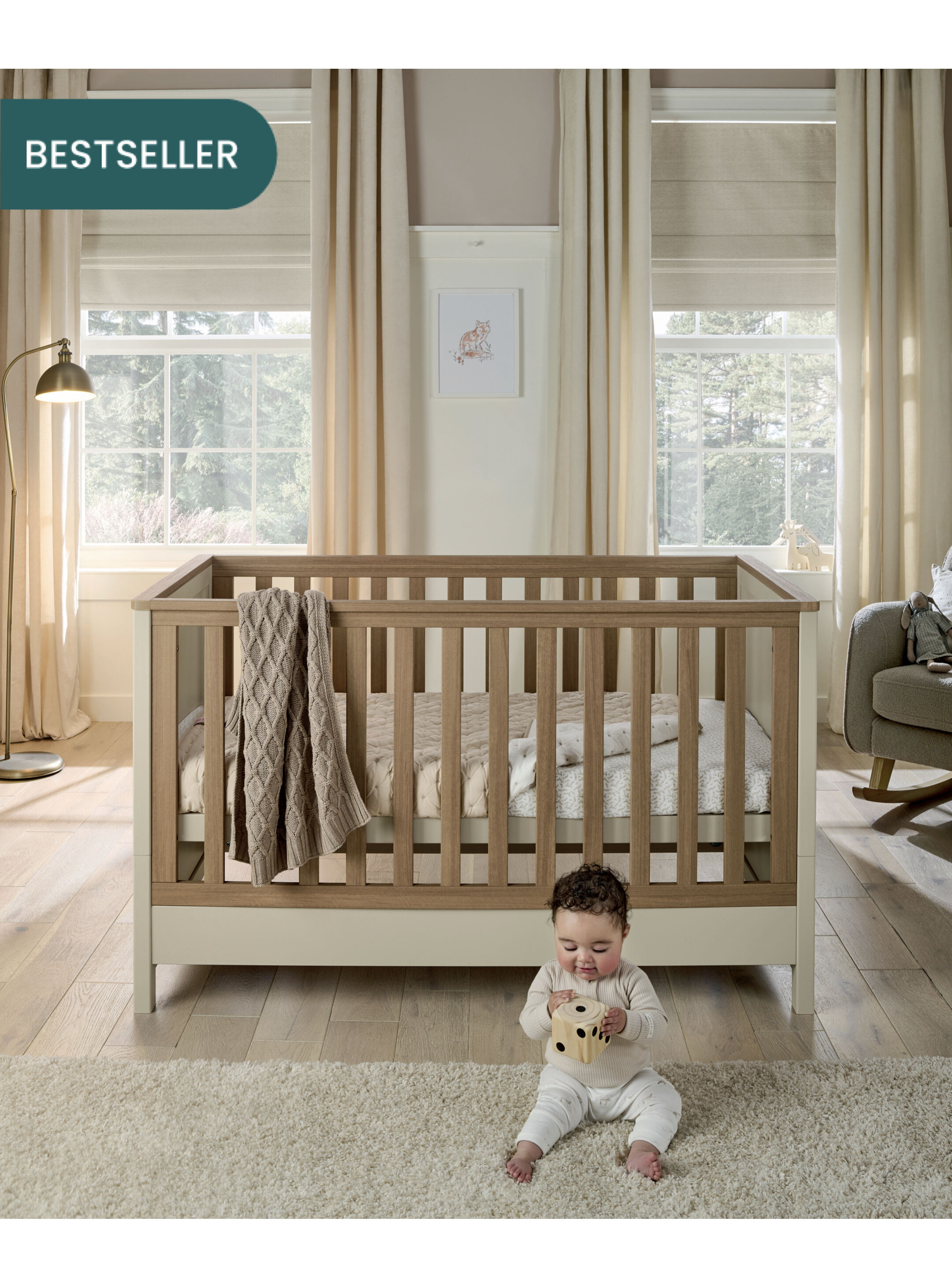 Harwell Cotbed - Cashmere