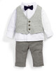 Waistcoat, Shirt, Trousers & Bow Tie Set image number 1