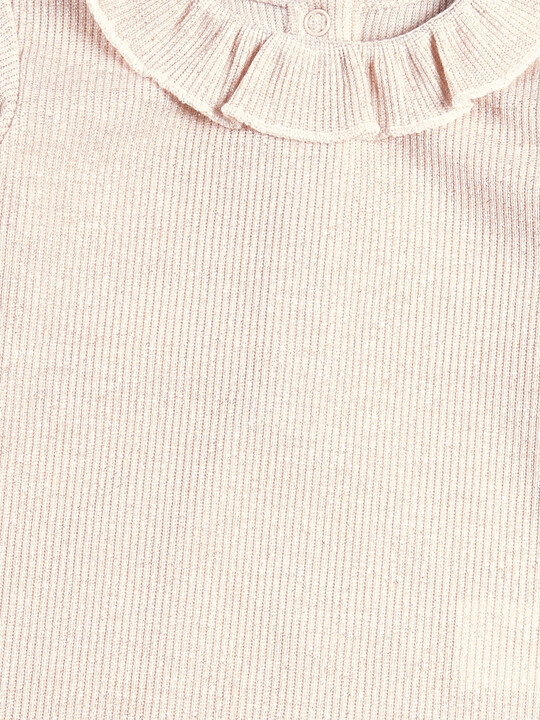 Pink Frill Collar Bodysuit image number 4