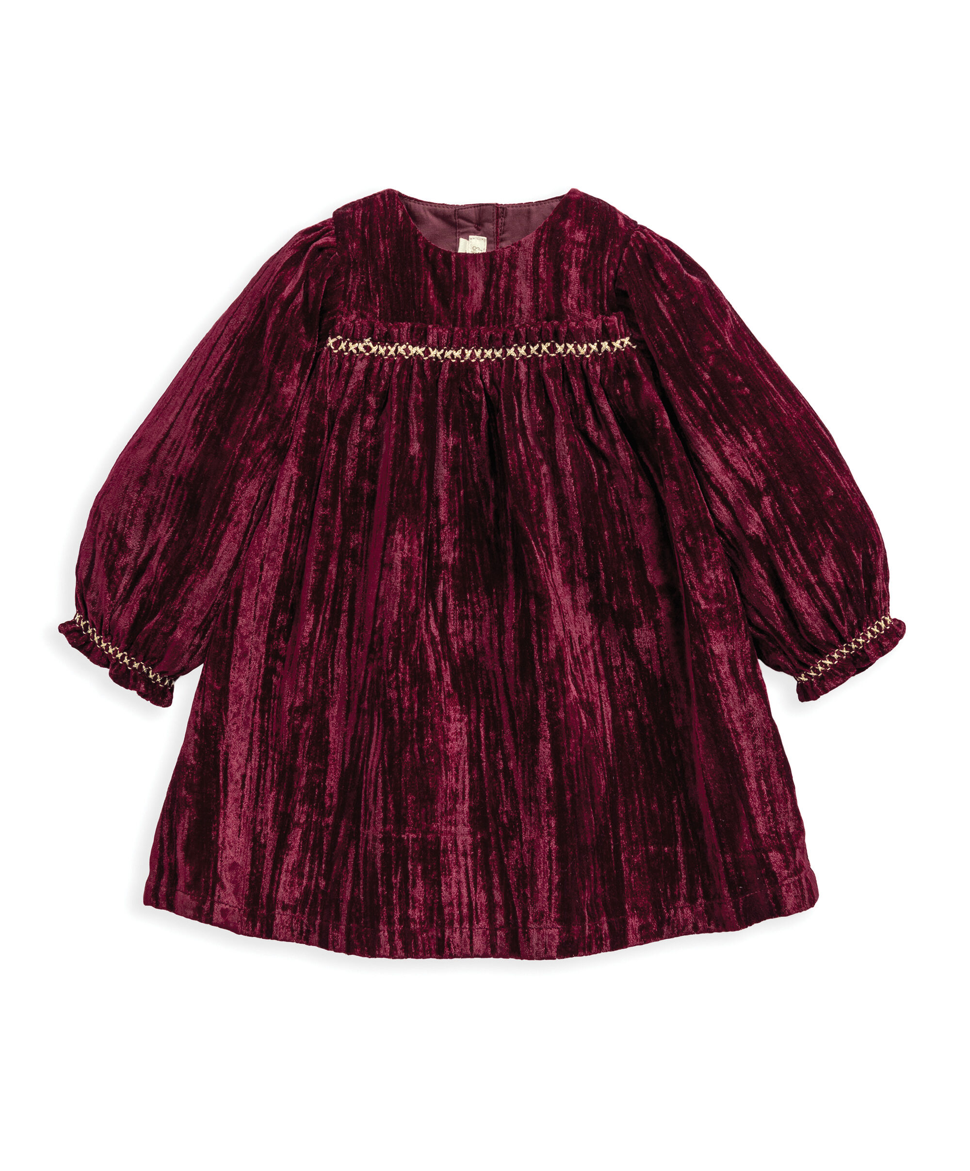 Burgendy Velvet Dress image number 2