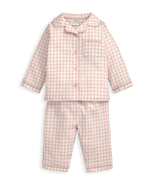 Pink Check Woven Pyjamas image number 2