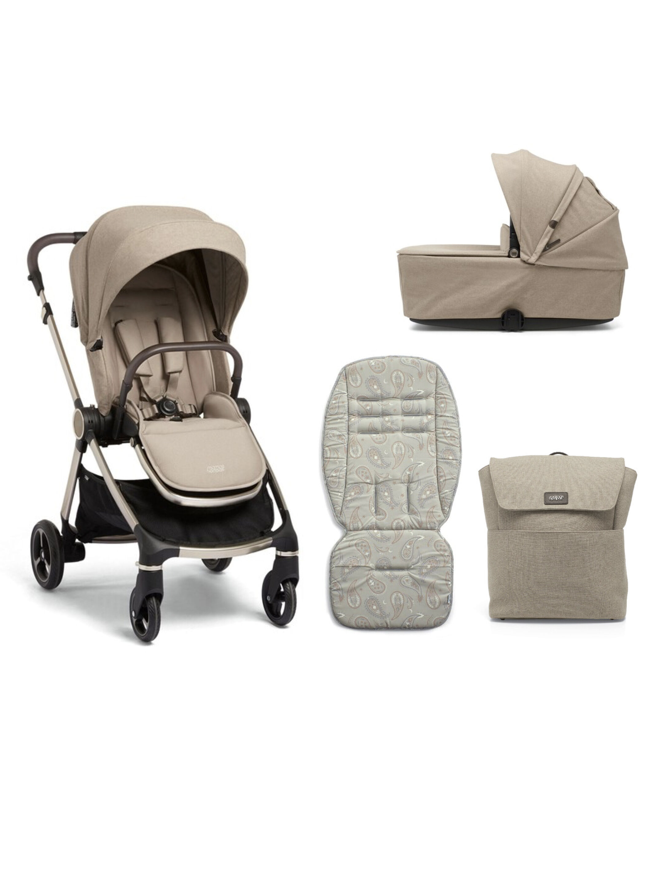 Strada 4 Piece Bundle with Changing Bag - Pebble image number 1