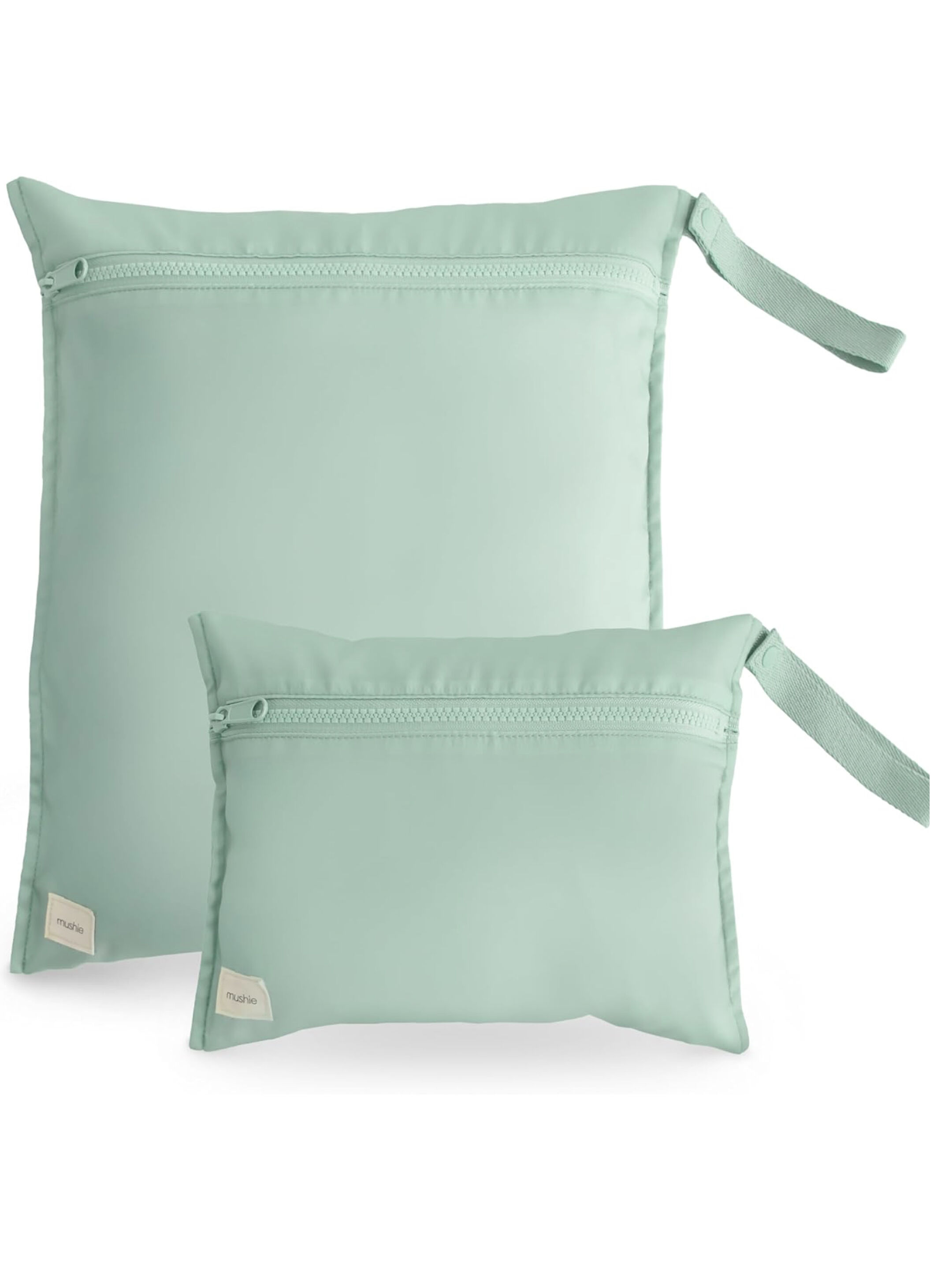 Mushie&nbsp;​​Water Resistant Wet Bag- 2 Pack​&nbsp;(Roman Green) image number 1