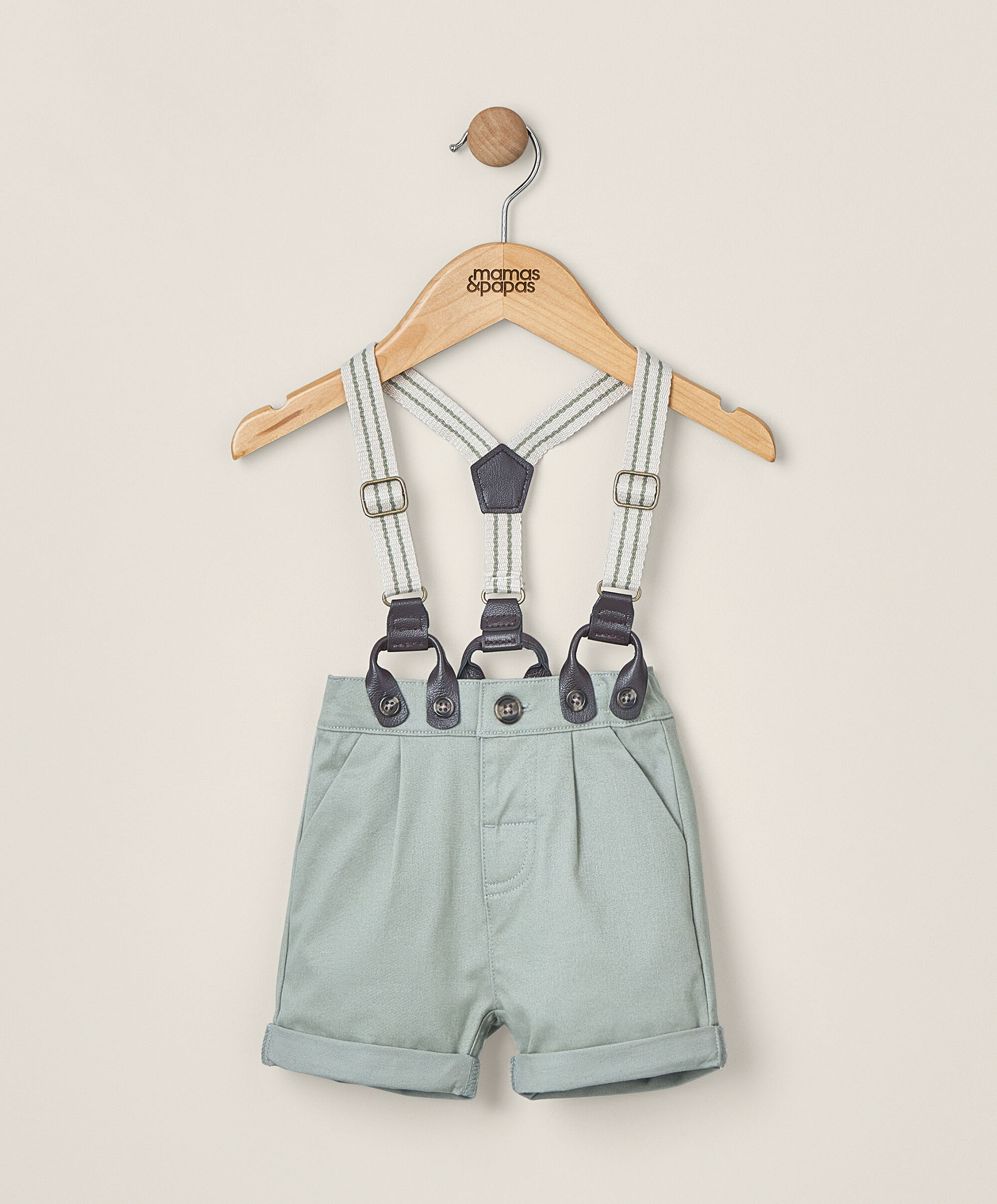 Chino Shorts With Braces image number 1