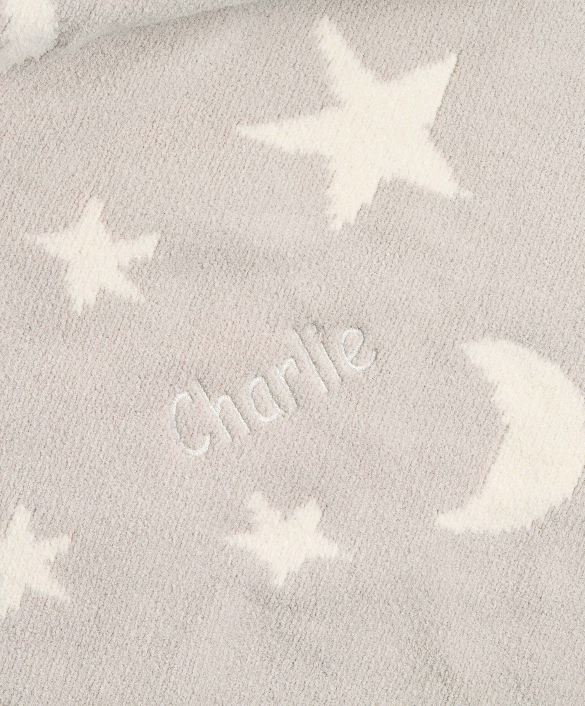 Chenille Blanket - Neutral Moon/Star image number 6
