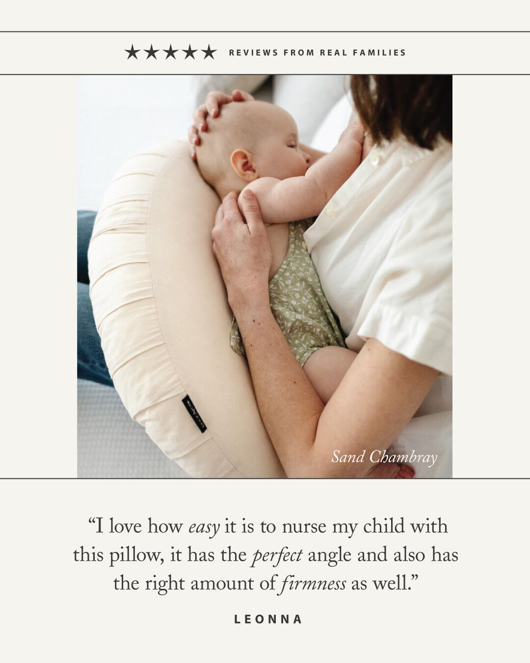 DockATot Nursing Pillow - Sand Chambray image number 7