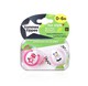 Tommee Tippee Closer to Nature Fun Style Soothers 0-6 months (2 Pack) - Pink image number 1