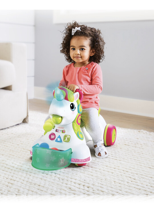 Smilin shimmer 3 in 1 sit walk and ride unicorn shop