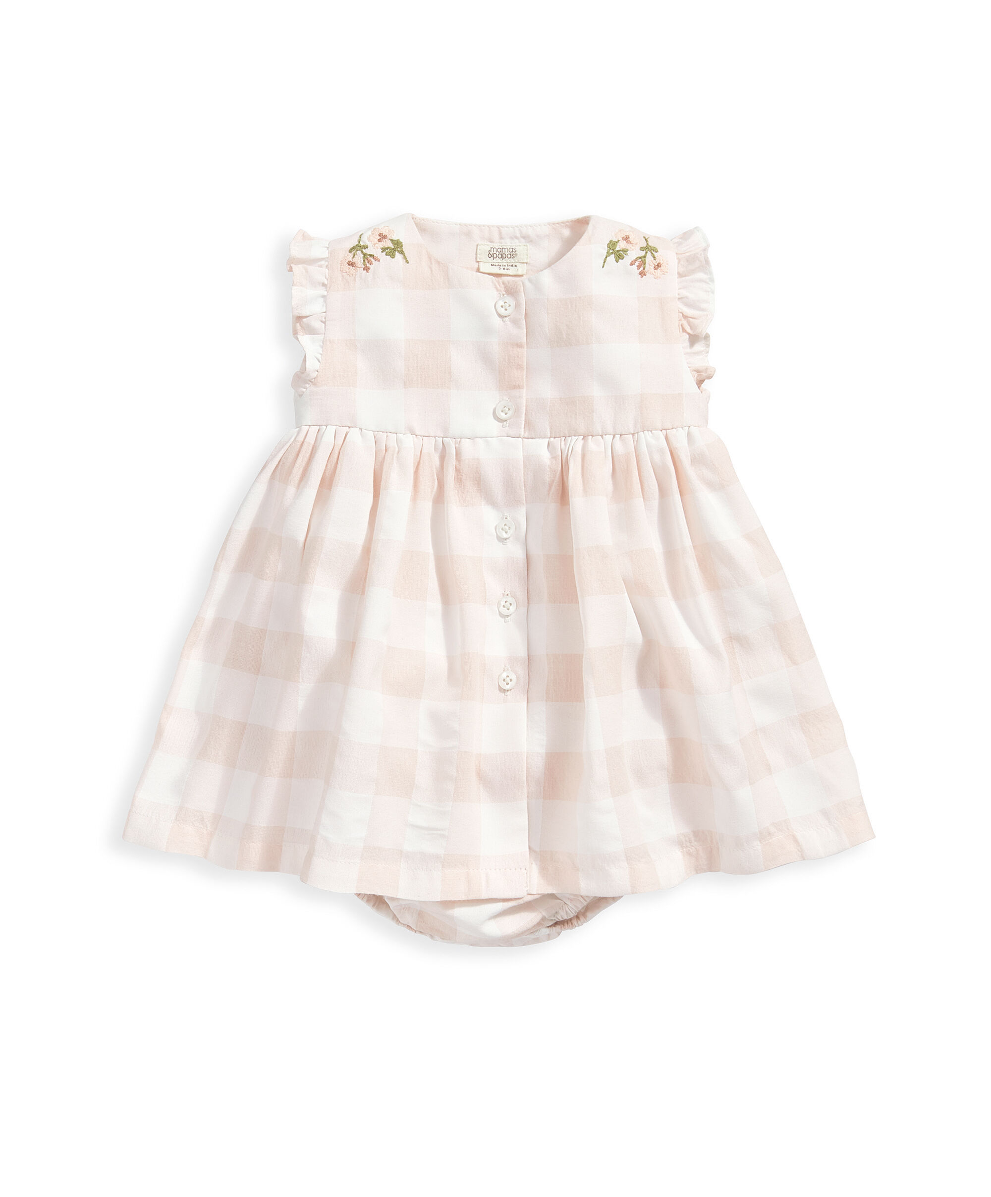 Gingham Sun Dress - Pink image number 2