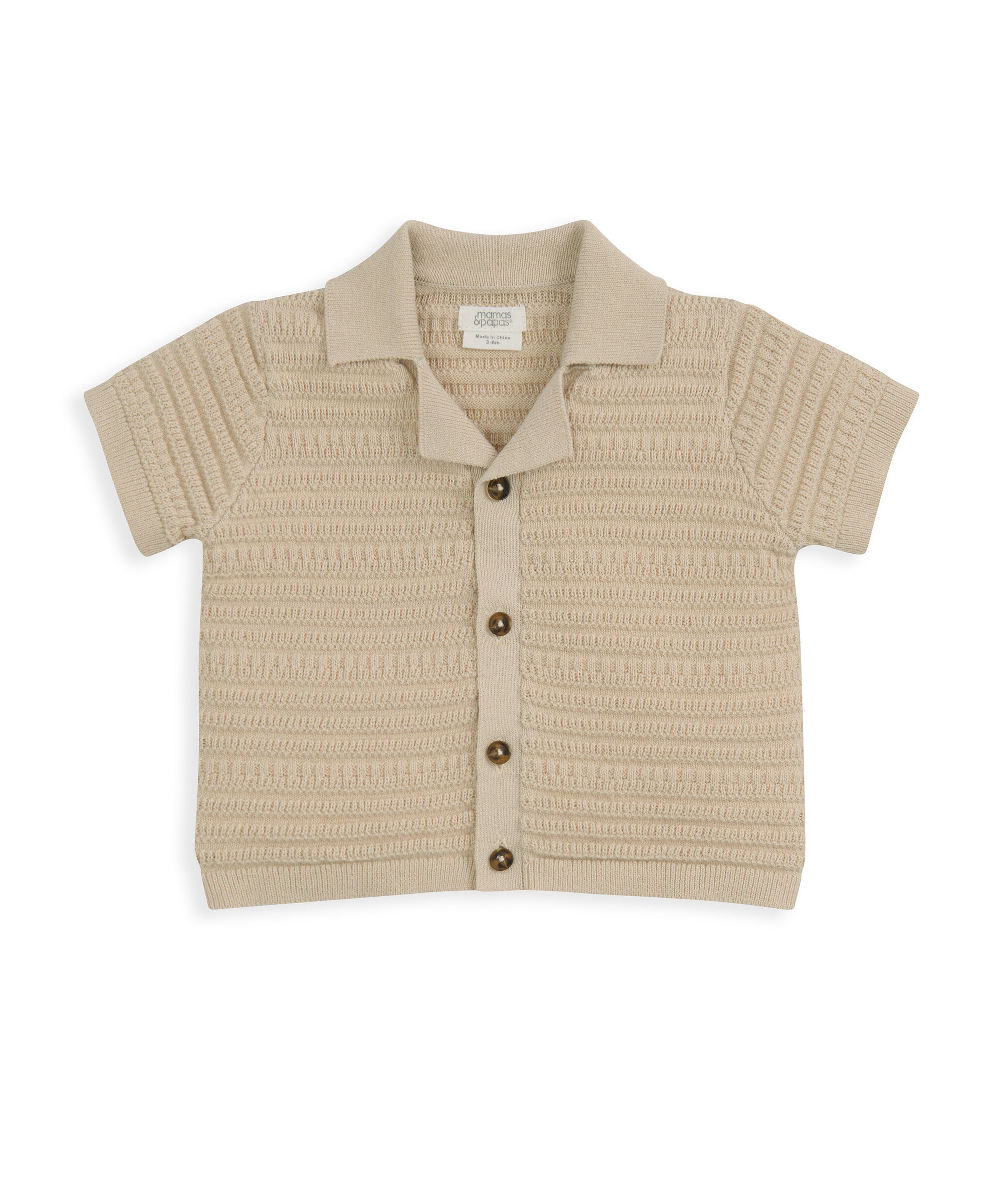 Knitted Polo Shirt & Shorts image number 3