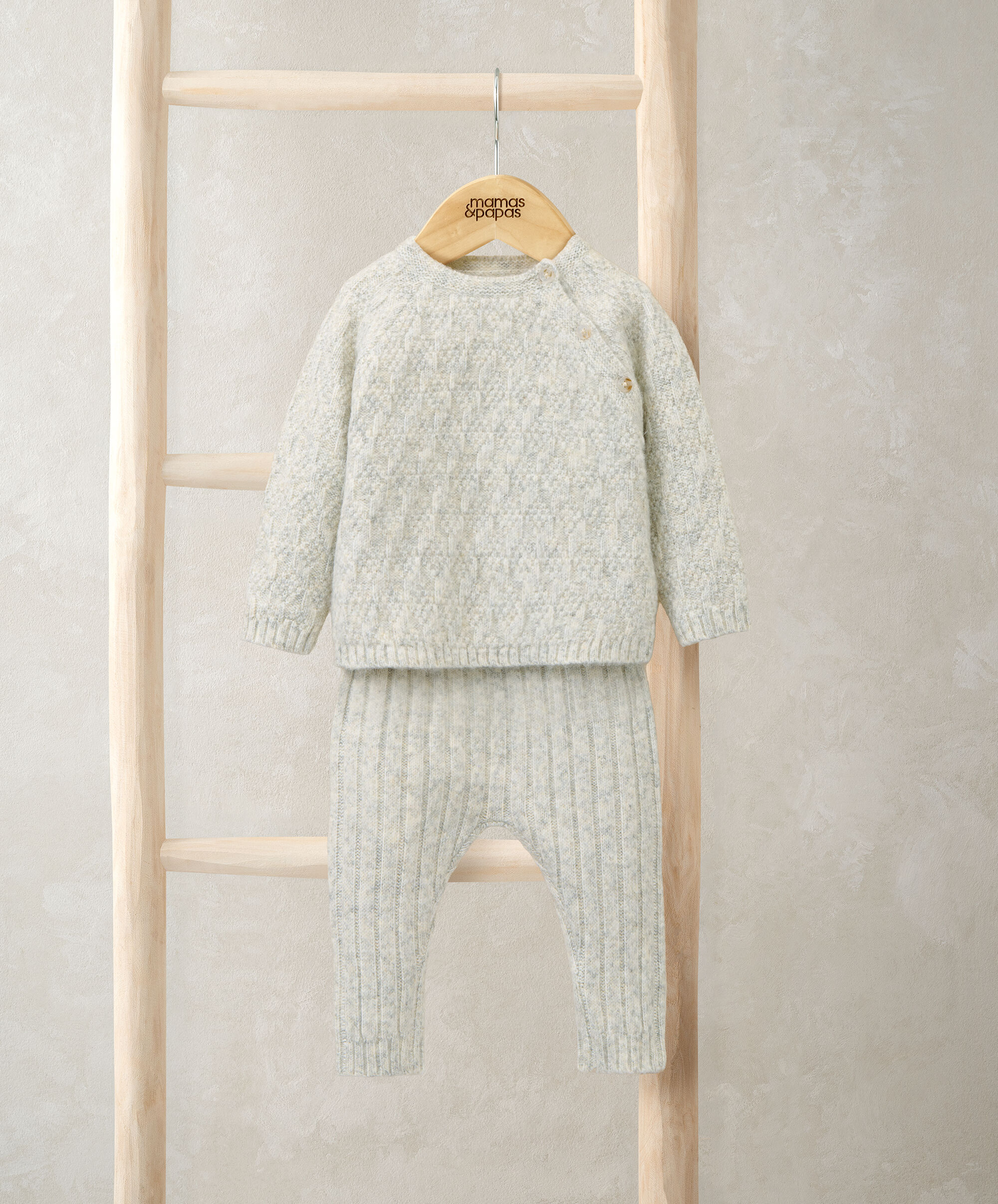 2Pc Grey Knitted Set image number 1