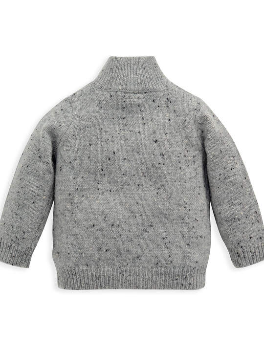 Grey Cable Knit Jumper image number 2