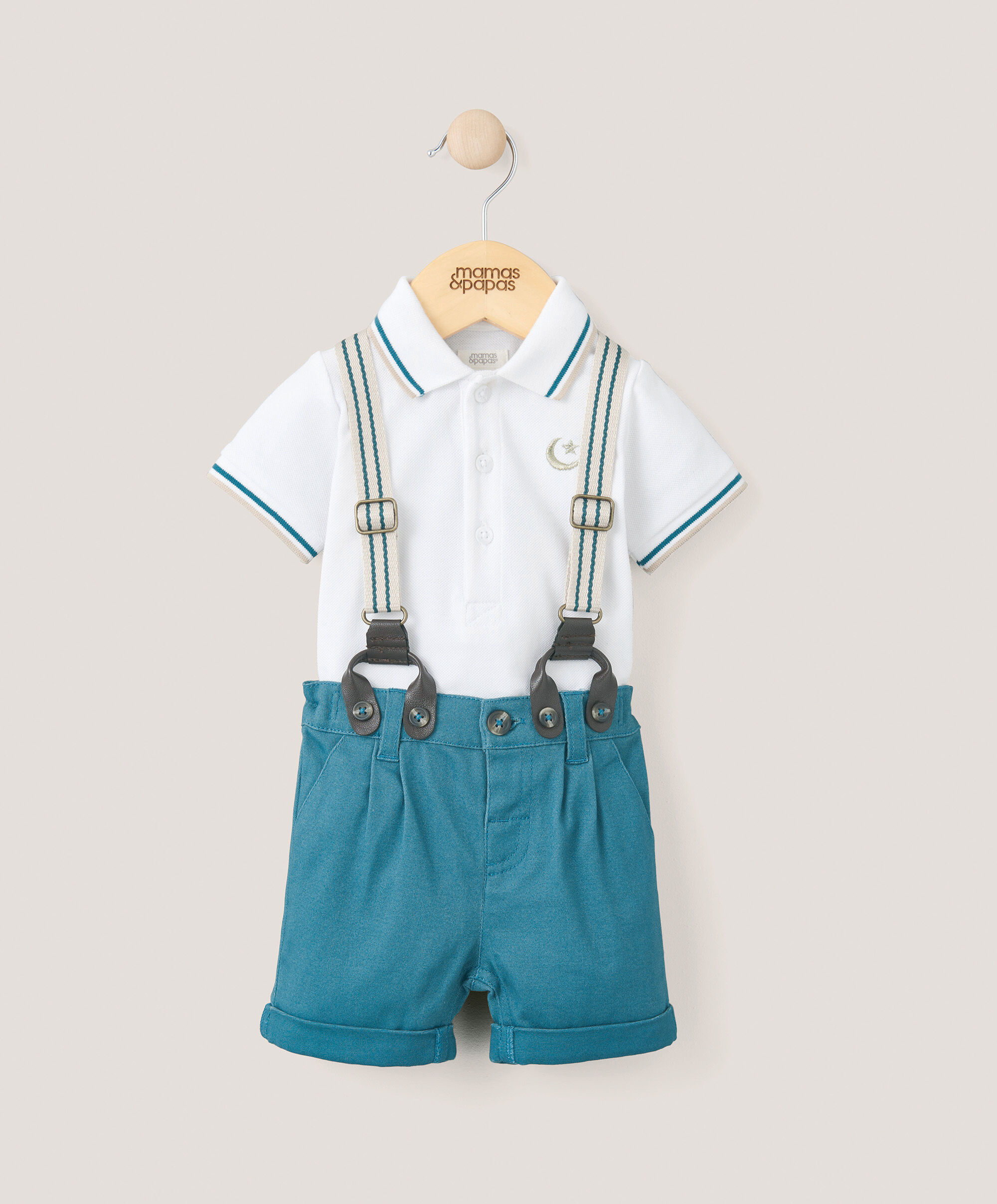 Short &amp; Braces Set (Set of 3) - Blue