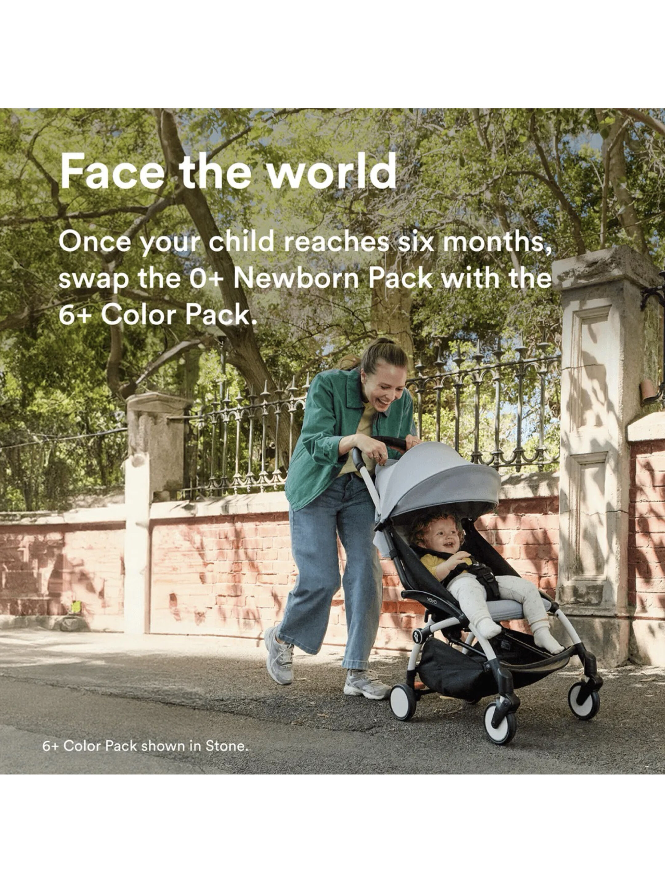 Stokke YOYO3 Full Stroller with Black Frame, 0+ Newborn and 6+ Color Pack - Ginger (3 pieces) image number 5