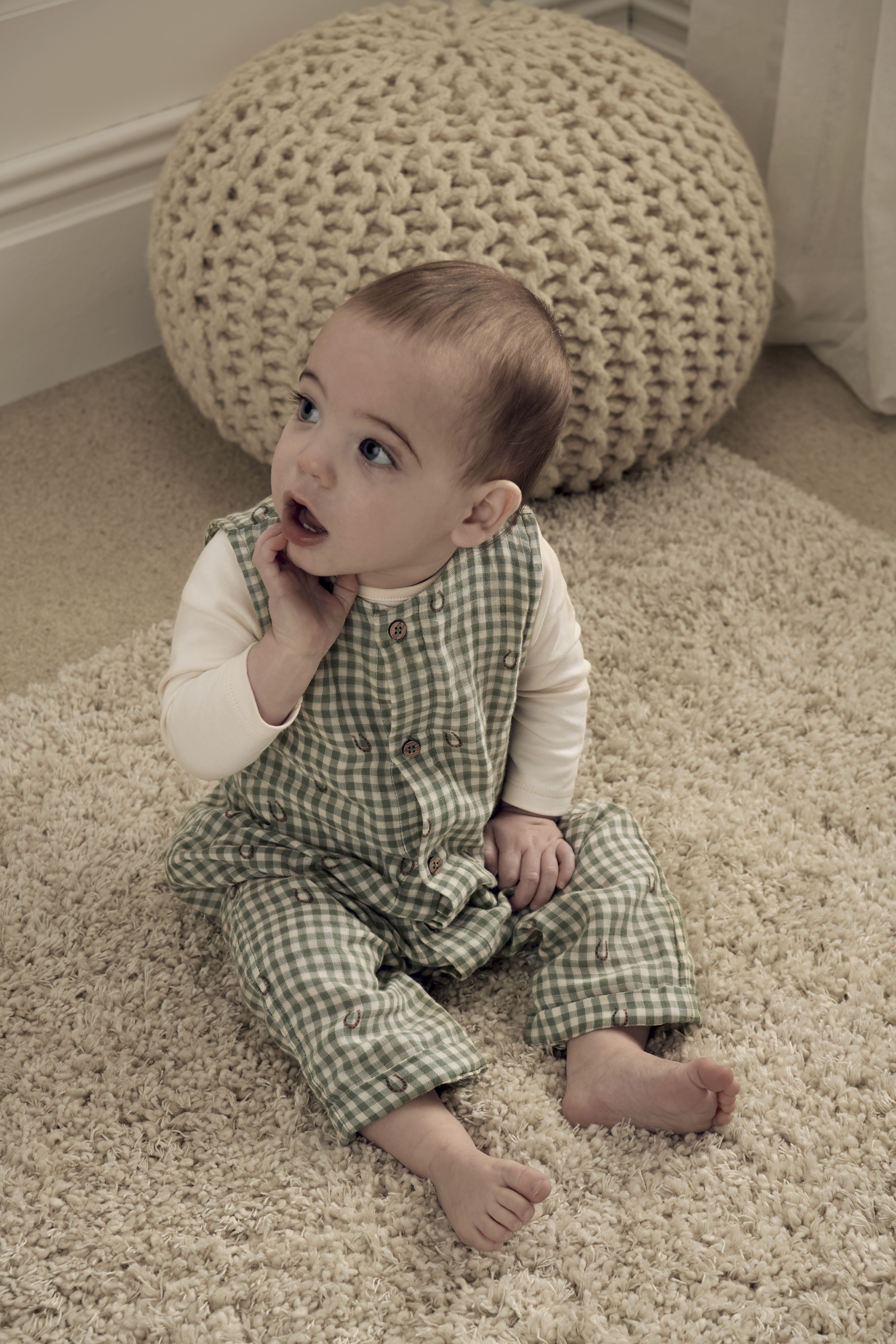 Gingham Romper & Bodysuit image number 2