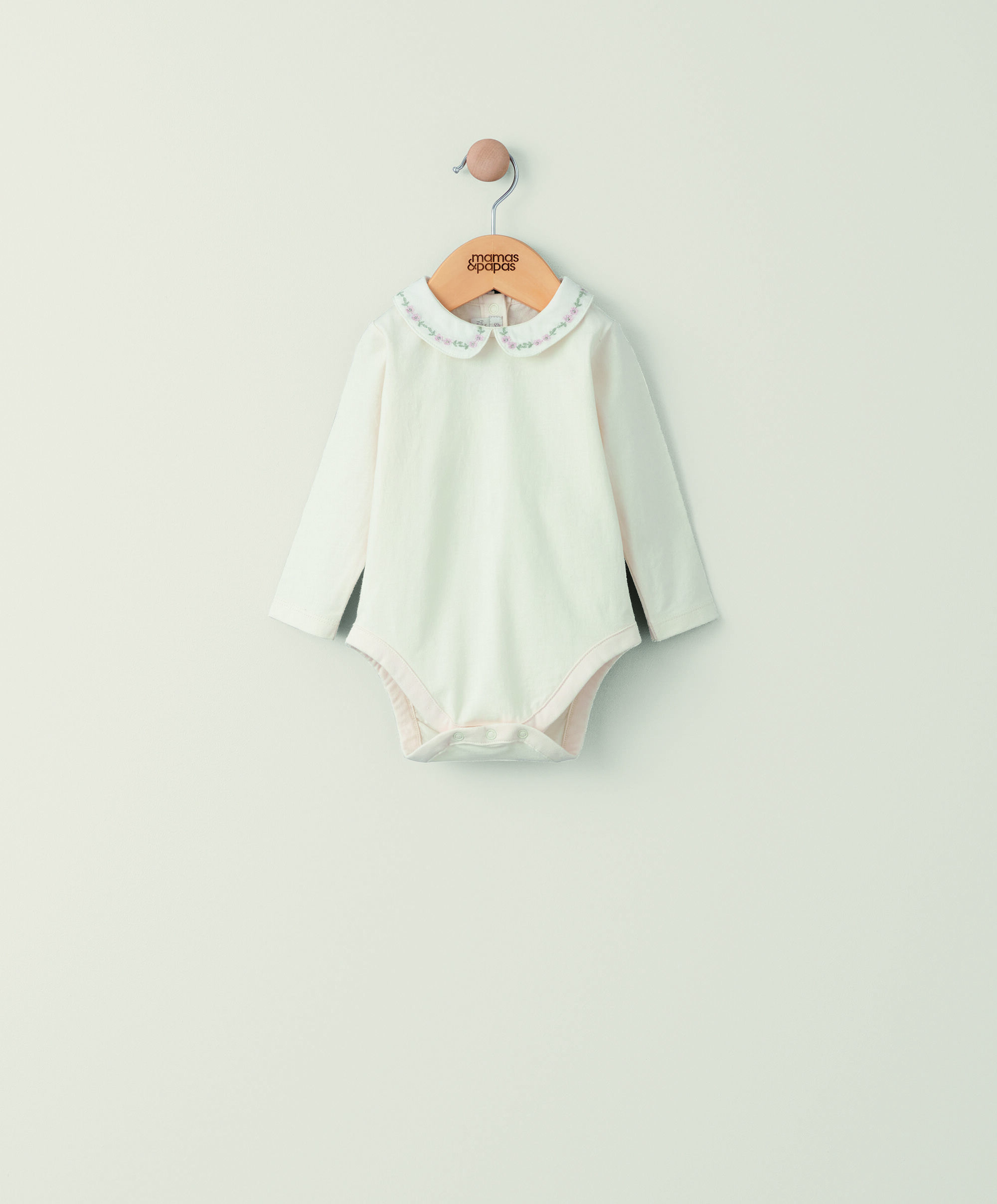 Embroidered Collar Bodysuit image number 1