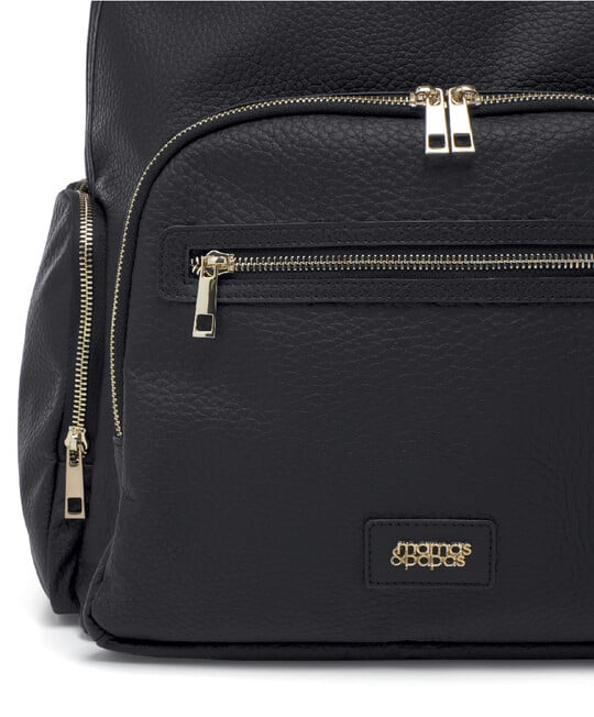 Strada Tumbled Backpack - Black And Gold image number 6