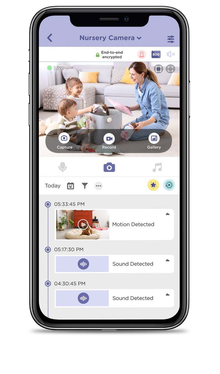 Hubble Connected Fam Cam Smart HD Video Monitor image number 3