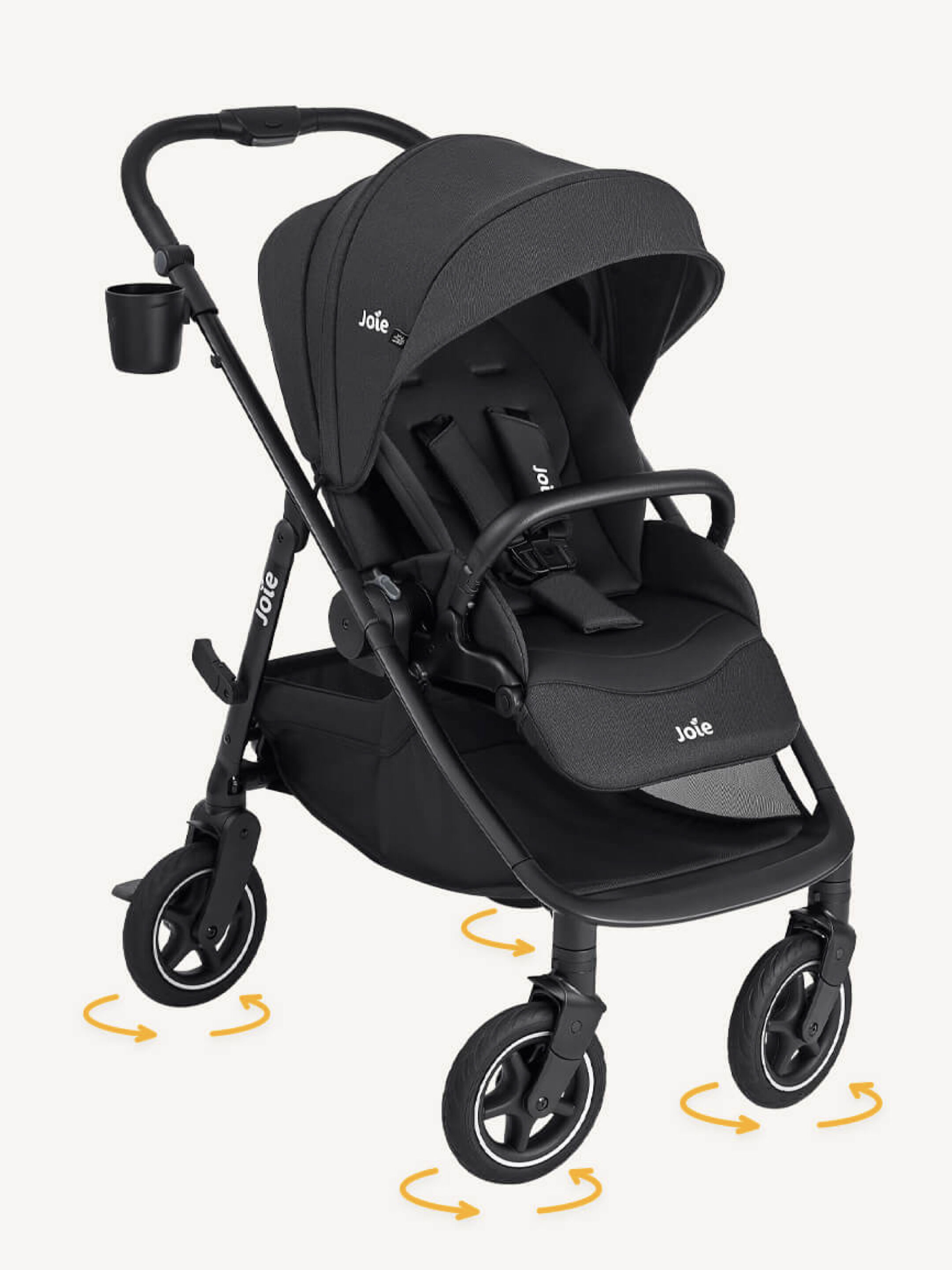 Joie Versadrift&trade; 360&ordm; wheel multi-mode pram - Raven
