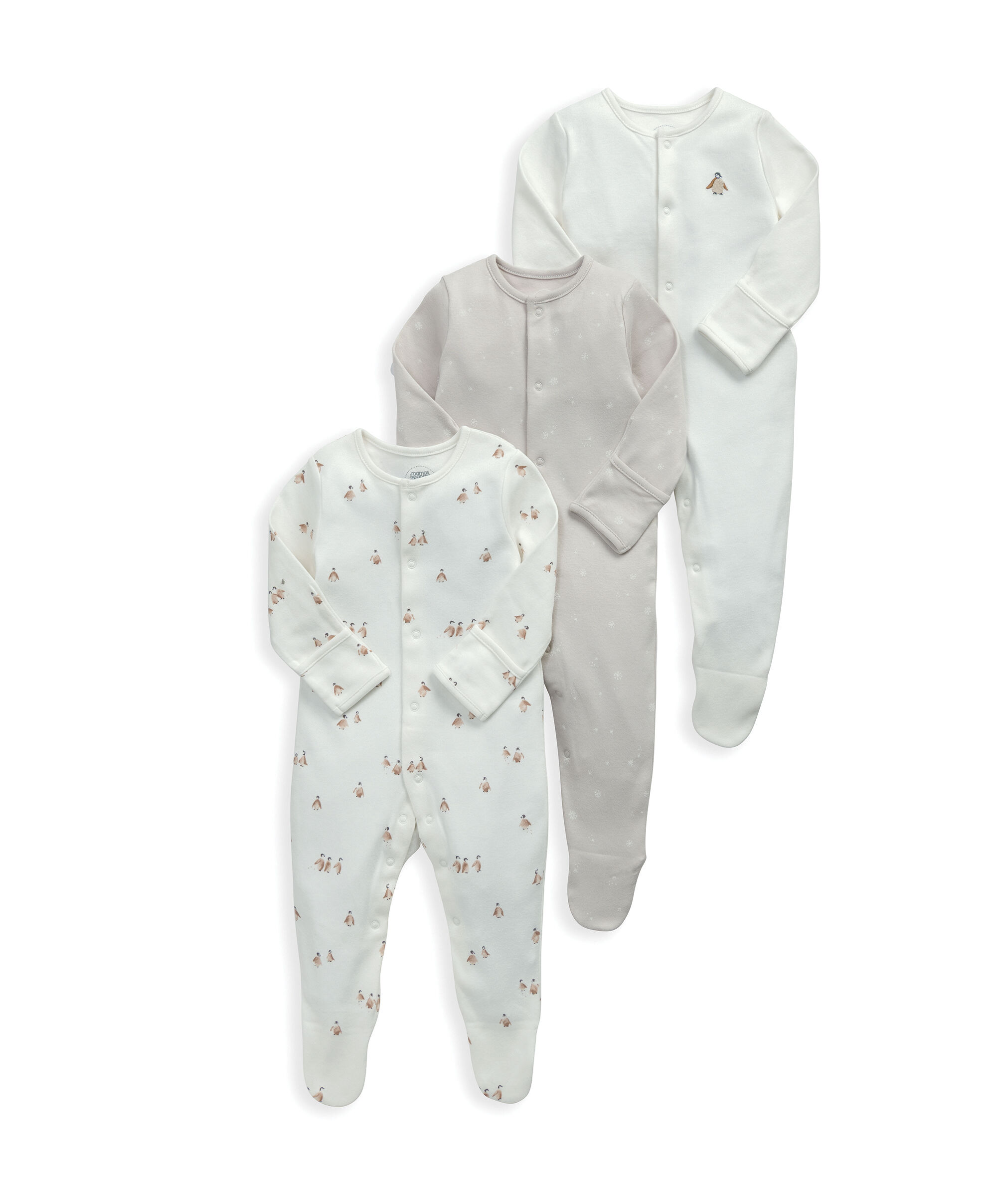 Penguin Sleepsuits (Pack of 3) image number 2