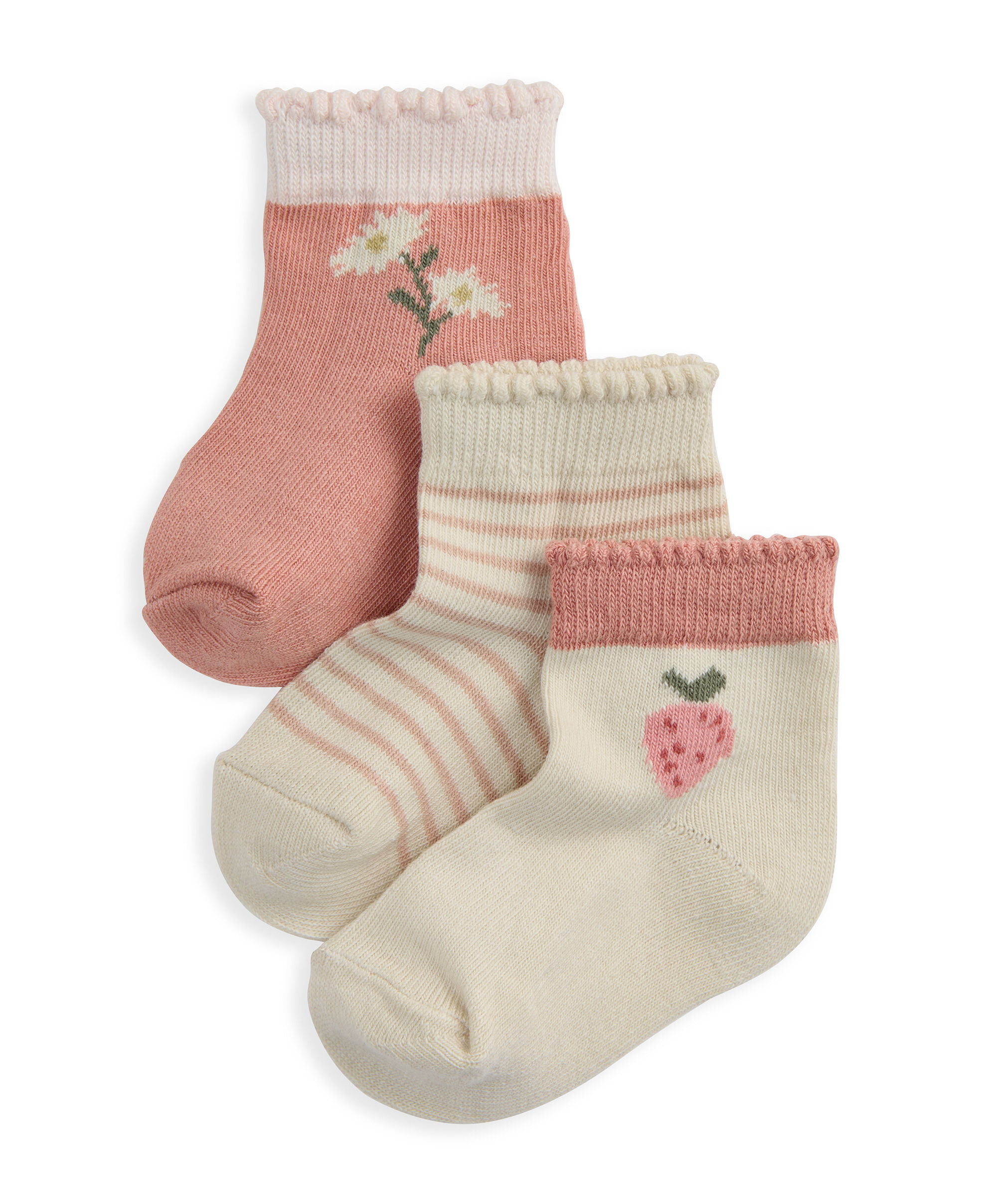 Pink Socks (Pack of 3) image number 1