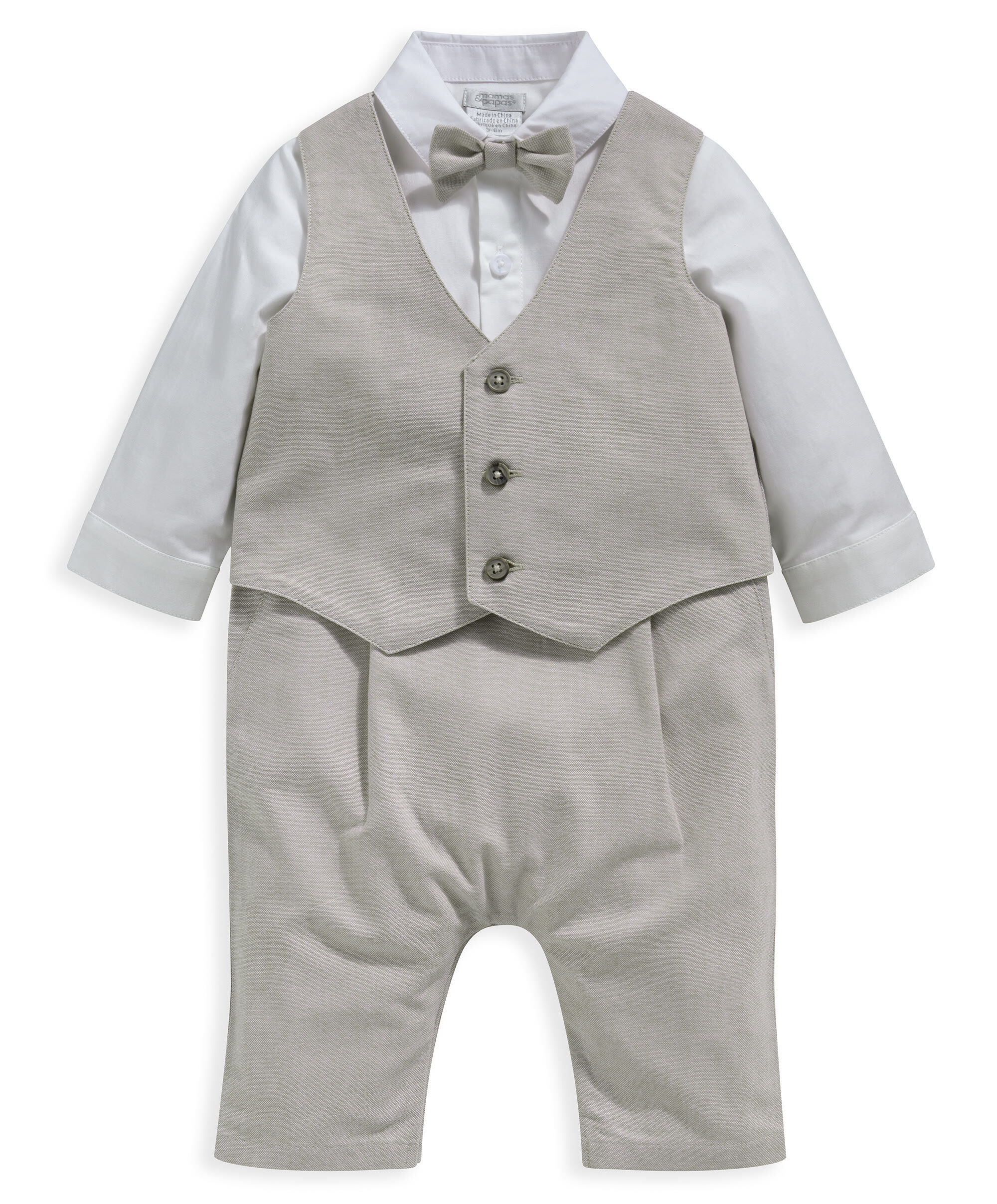 Stone Waistcoat Mock Romper image number 1
