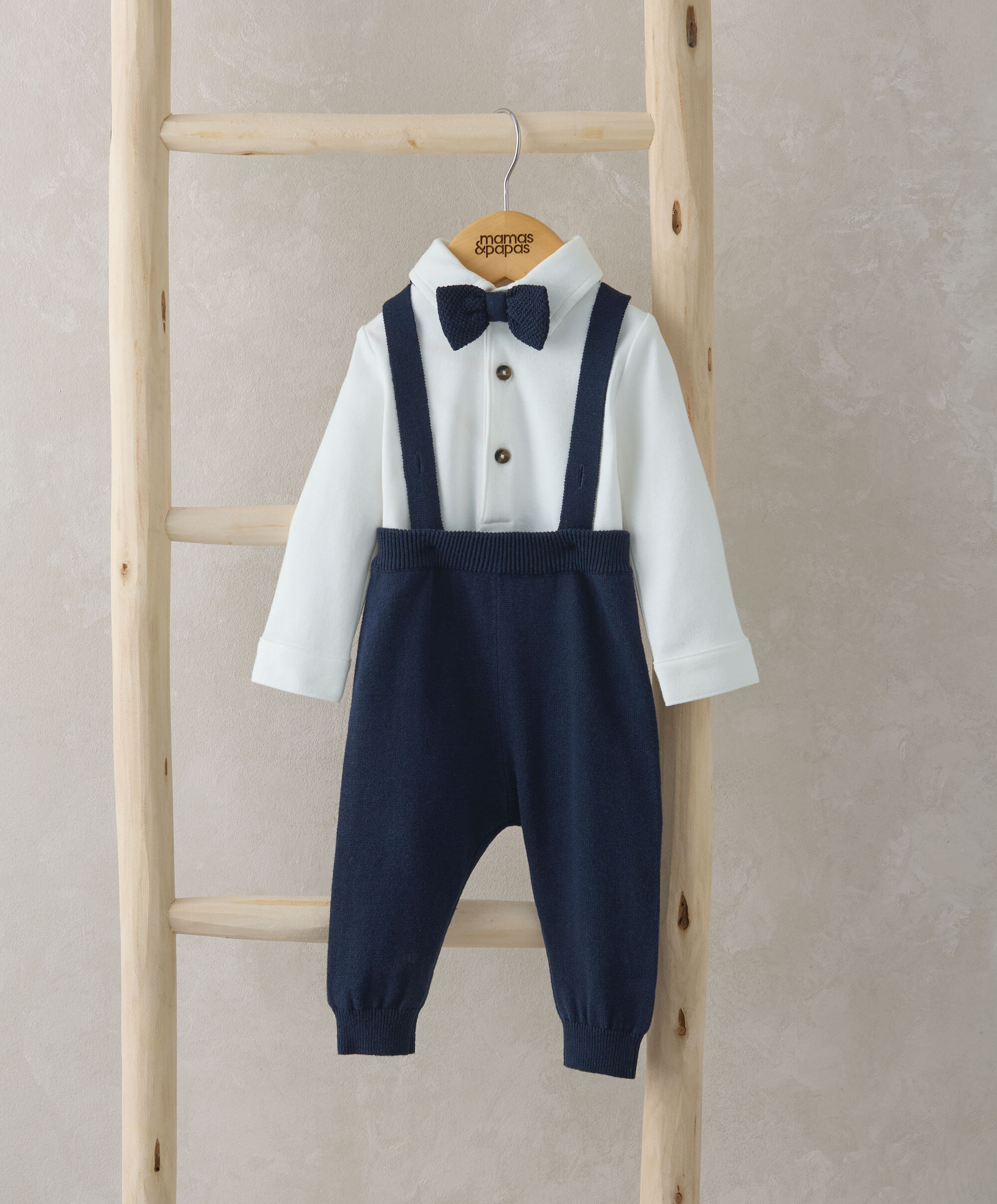 Bow Tie, Braces, Bodysuit &amp; Trousers Outfit Set