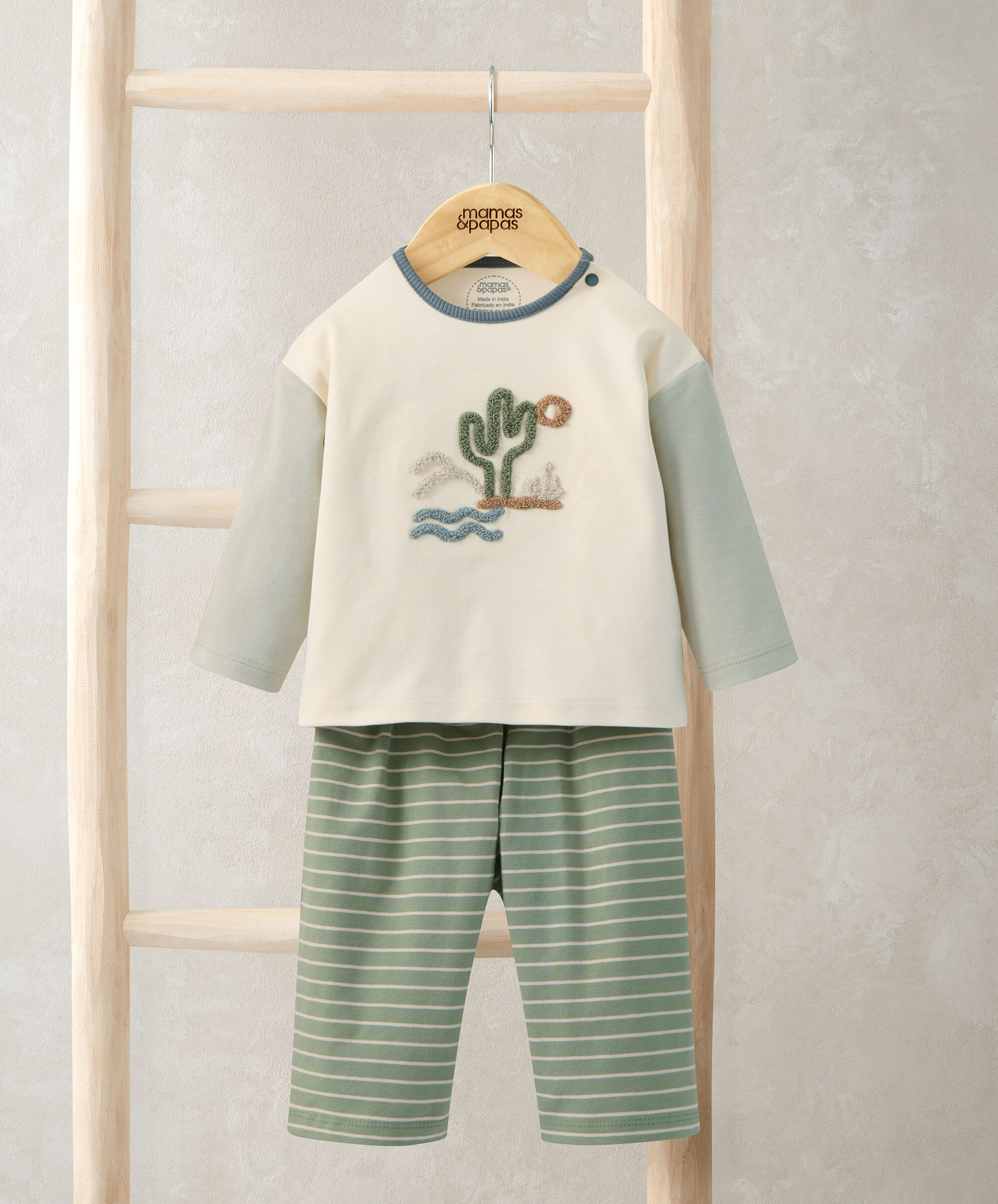 Sunshine T-Shirt & Stripped Trousers image number 1