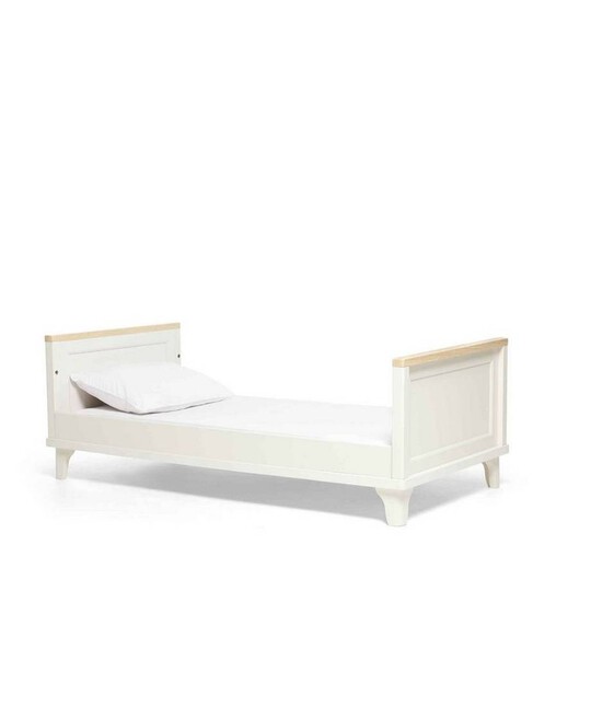 Lucca Adjustable Cot to Toddler Bed - Ivory Oak image number 3