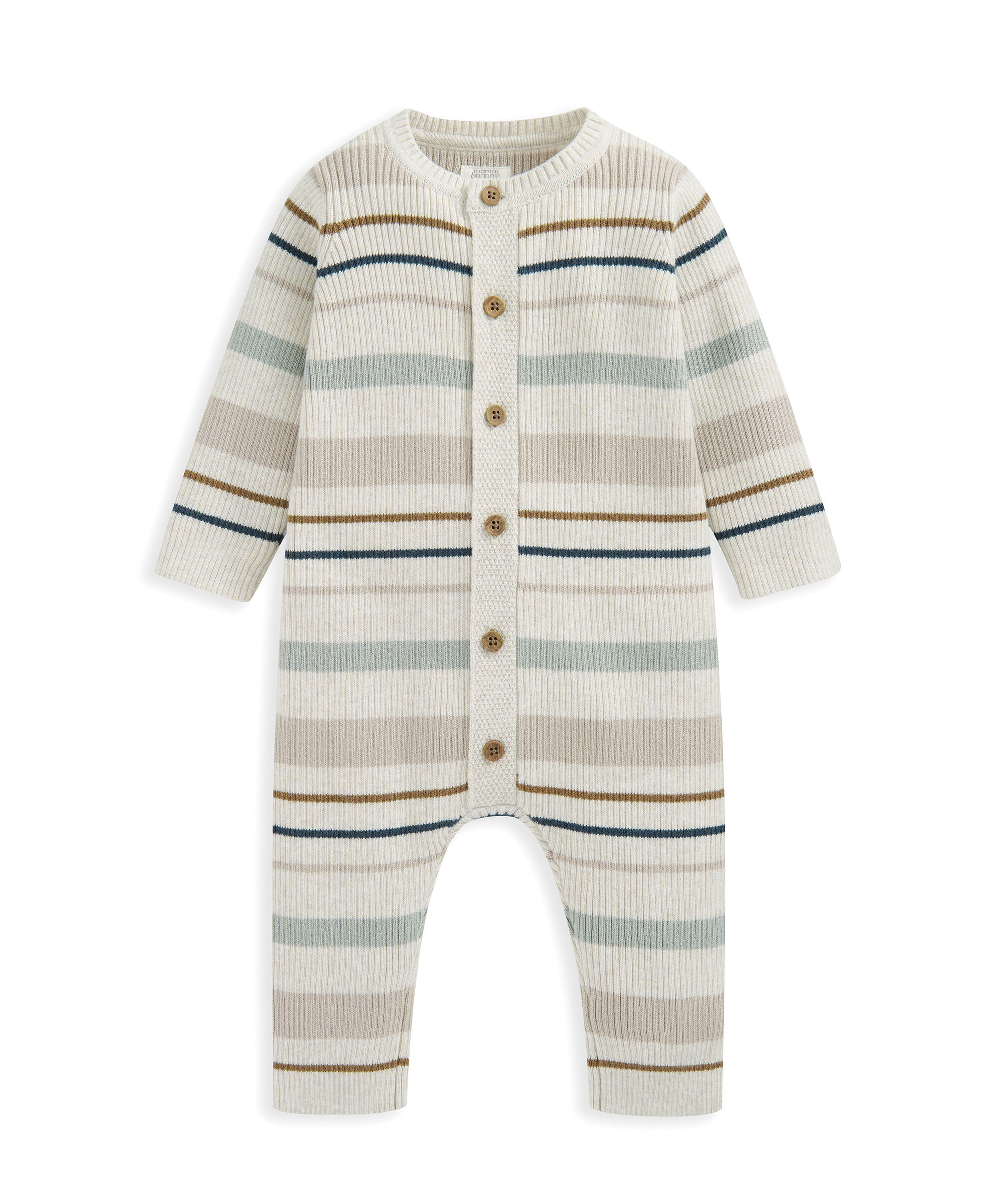 Stripe Romper - Blue image number 2