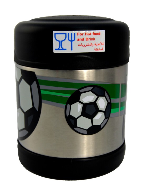 Thermosâ®- Funtainerâ® Stainless Steel Food Jar 290Ml- Football image number 2
