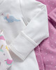 3 Pack Girls Dino Sleepsuits image number 4
