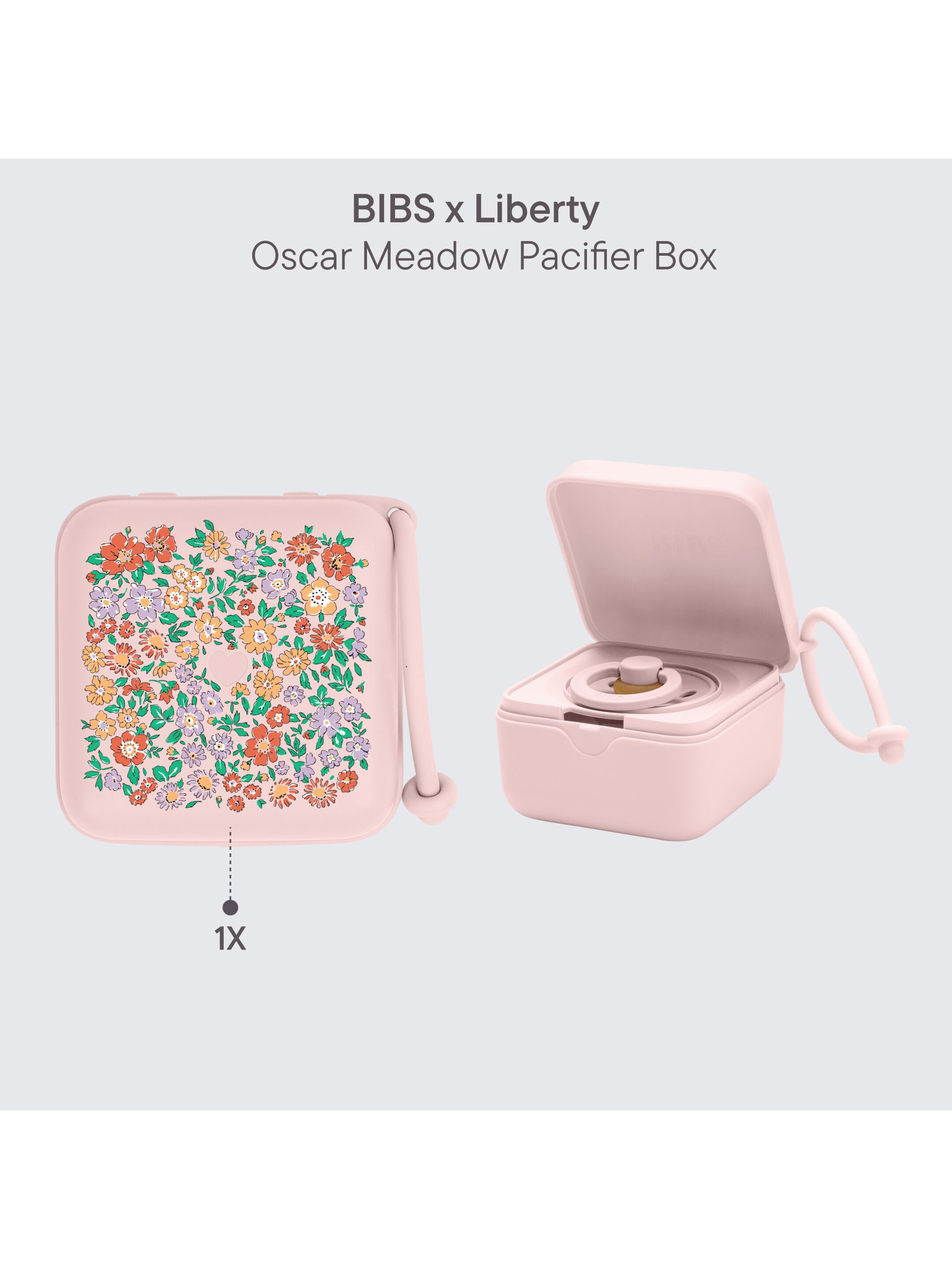 BIBS X Liberty Pacifier Box Oscar Meadow Blossom image number 2