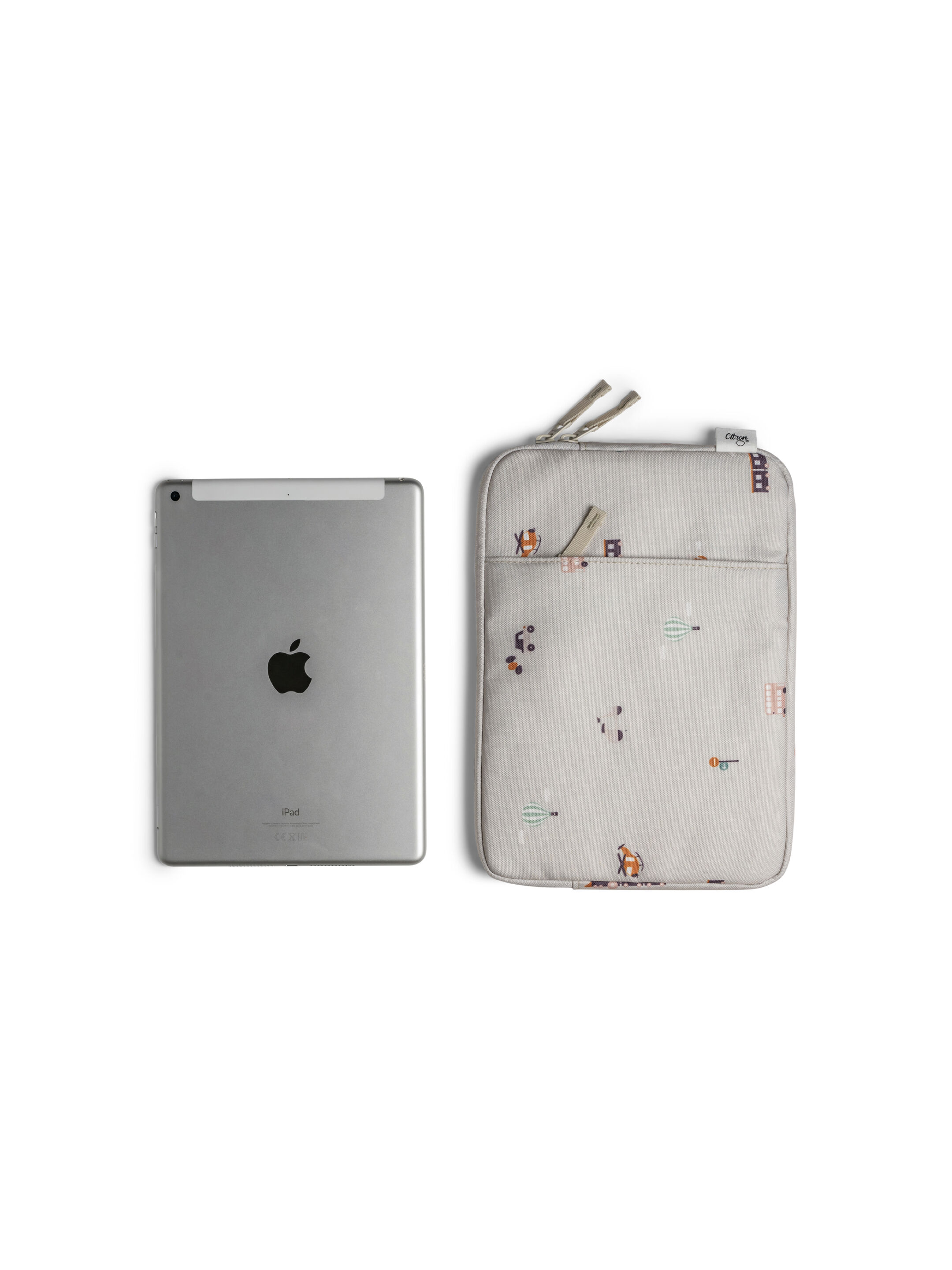 Citron Protective Ipad Sleeve with Zipper Vehicles image number 4