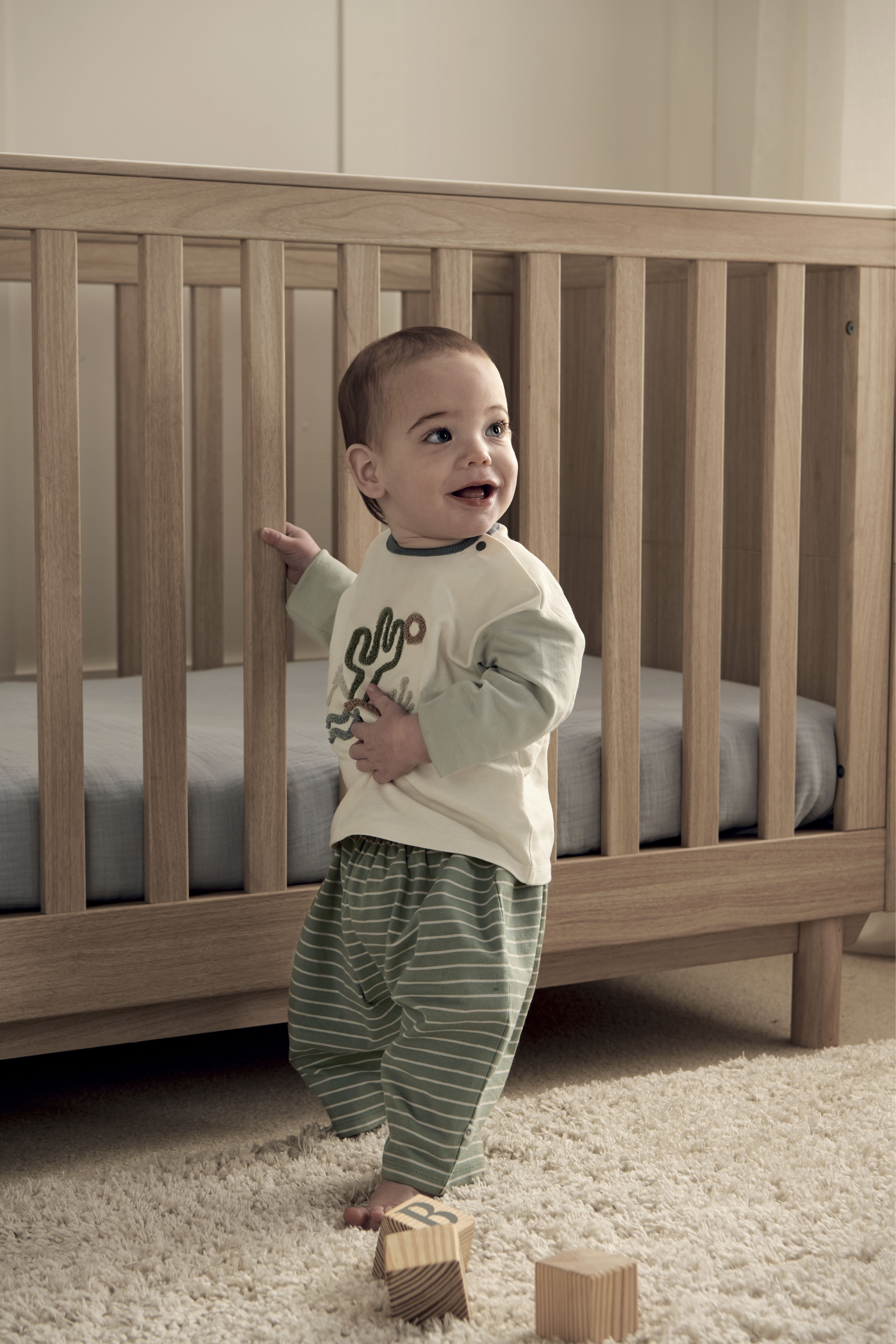 Sunshine T-Shirt & Stripped Trousers