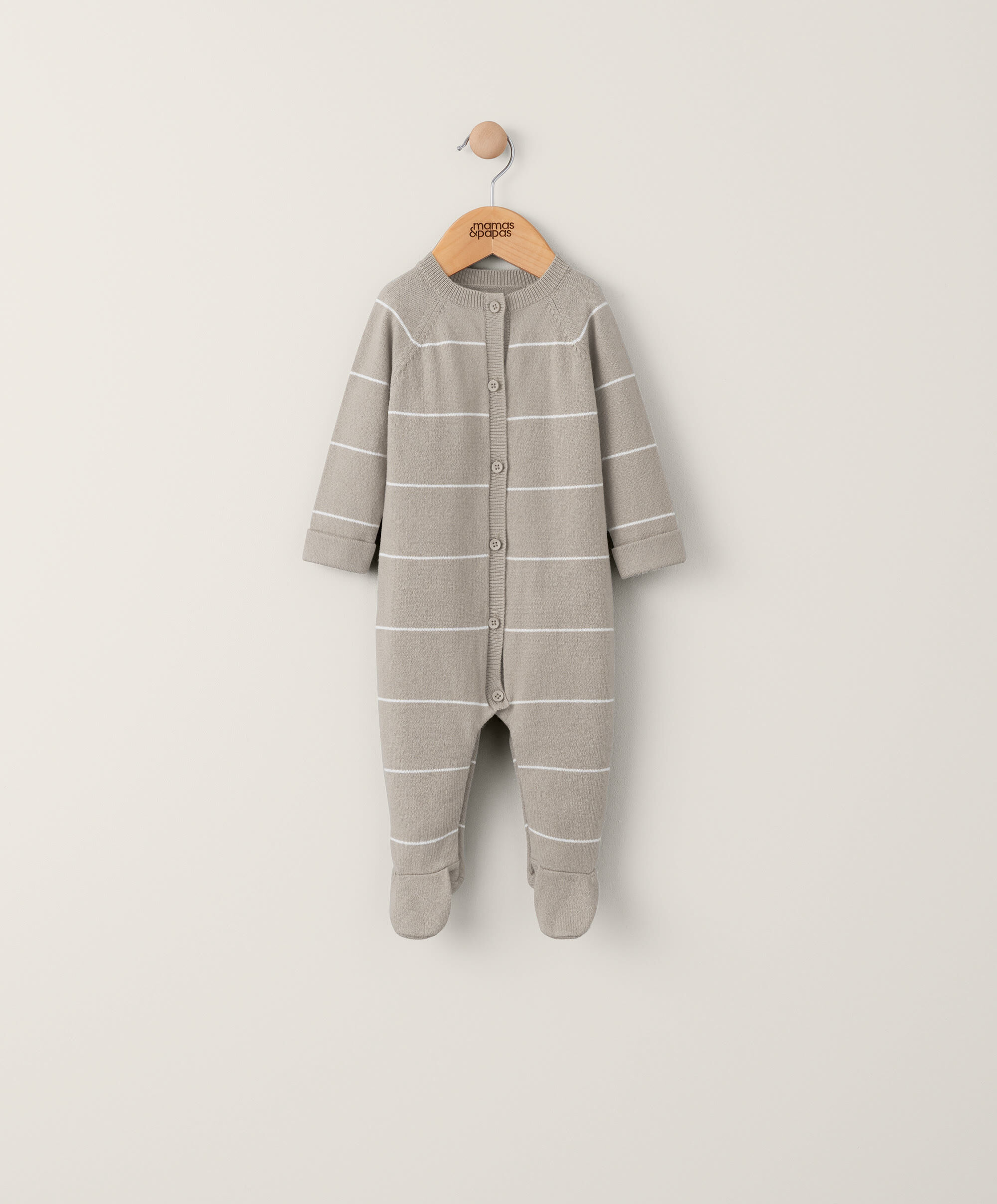 Stripe Knit Wrap Over All In One image number 1