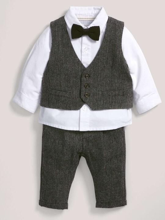 Occasion Speckle Waistcoat, Shirt, Bow Tie & Trousers Set image number 1