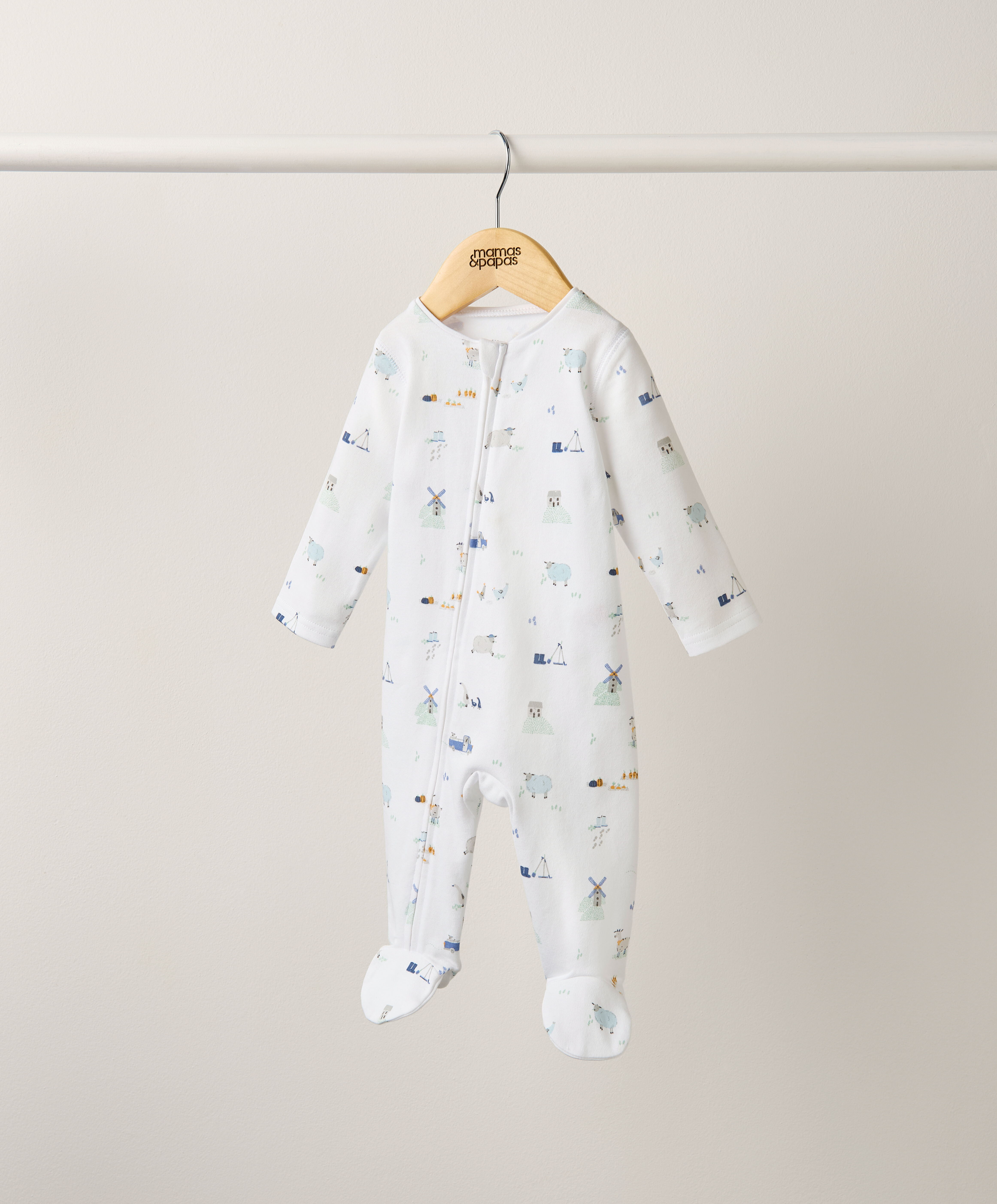 Farm Print Zip All In One image number 3