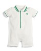 Green Football Embroidered Romper image number 1