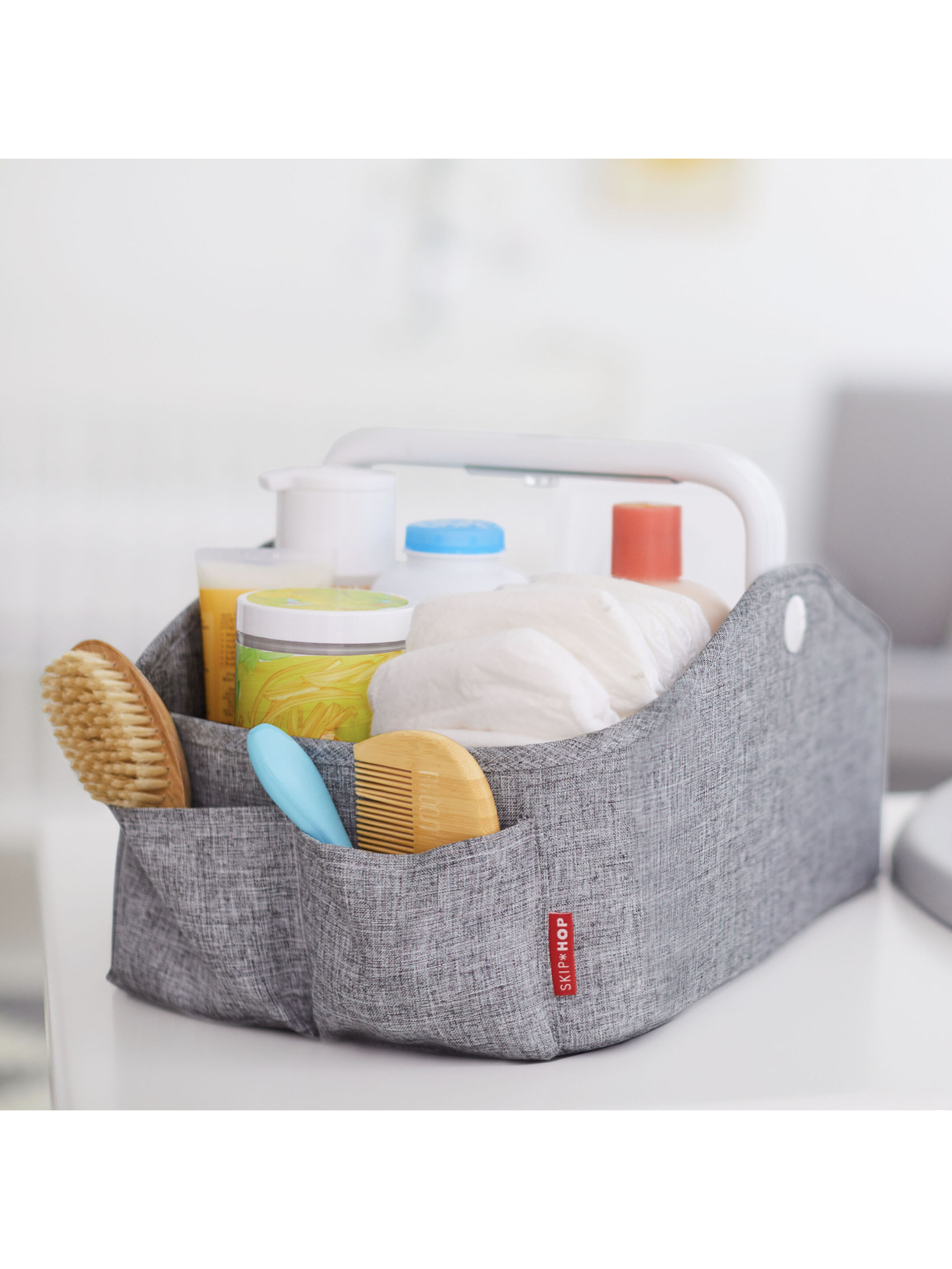 Skip Hop Light Up Diaper Caddy - Grey image number 4