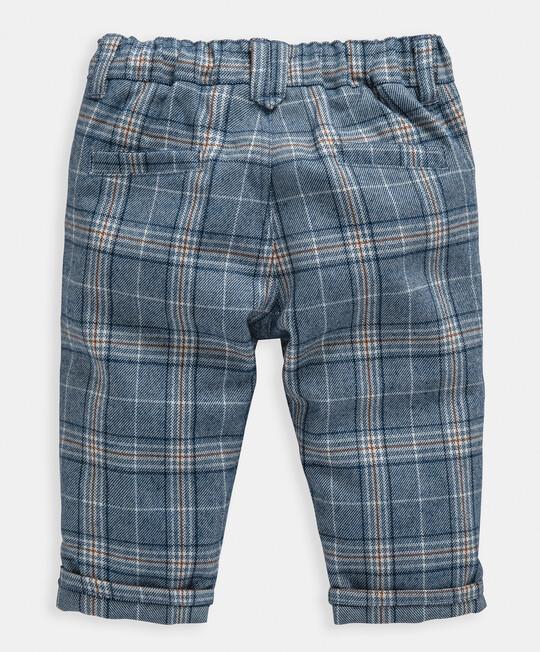Blue Check Trousers image number 2